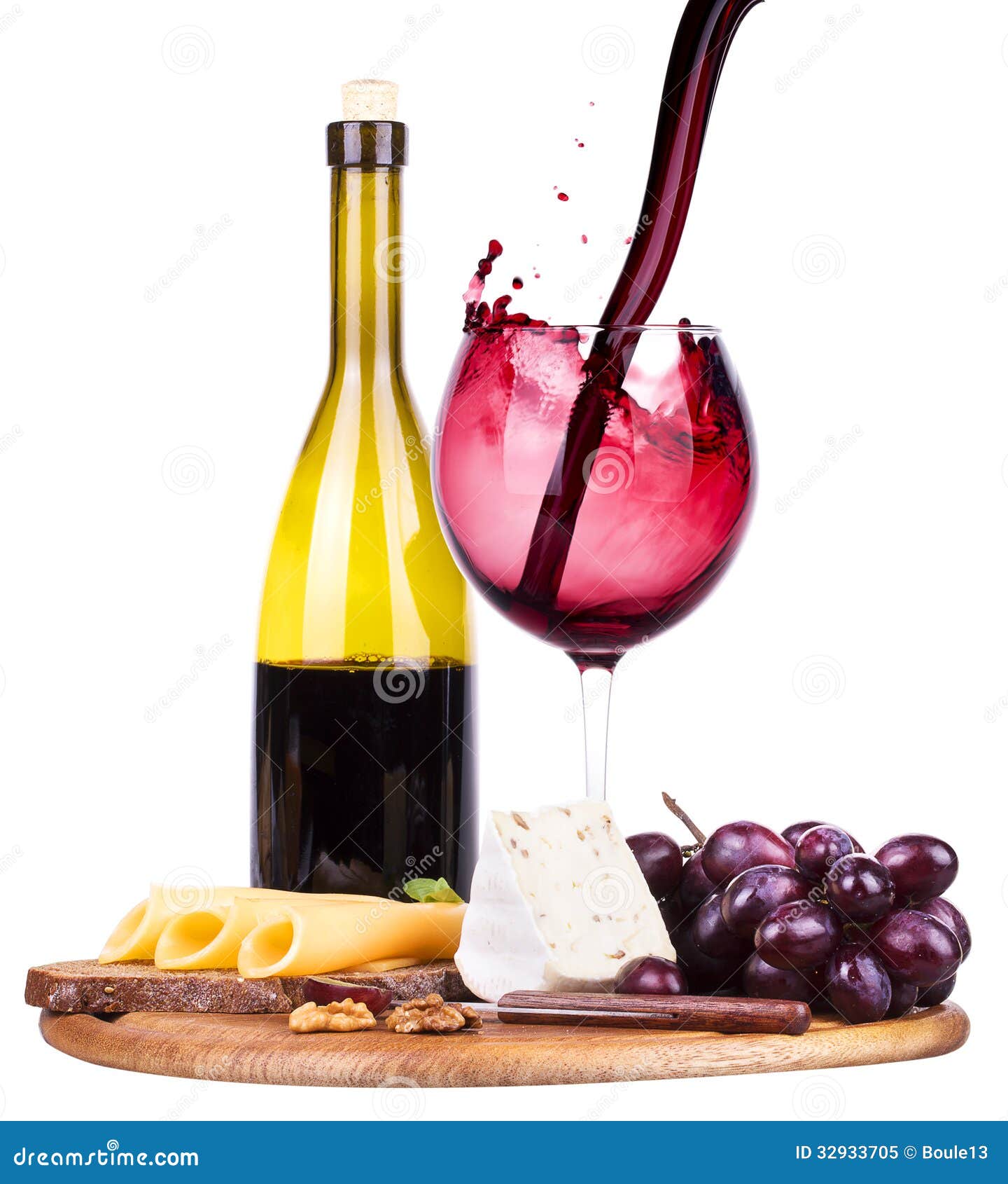 Picnic Background With Wine And Food Royalty Free Stock ...