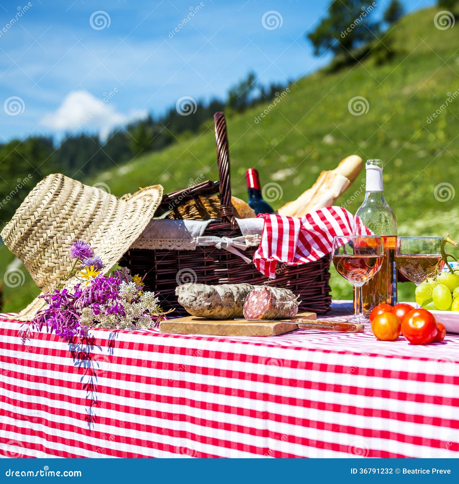 Picnic on the grass stock photo. Image of carpet, fruits 36791232