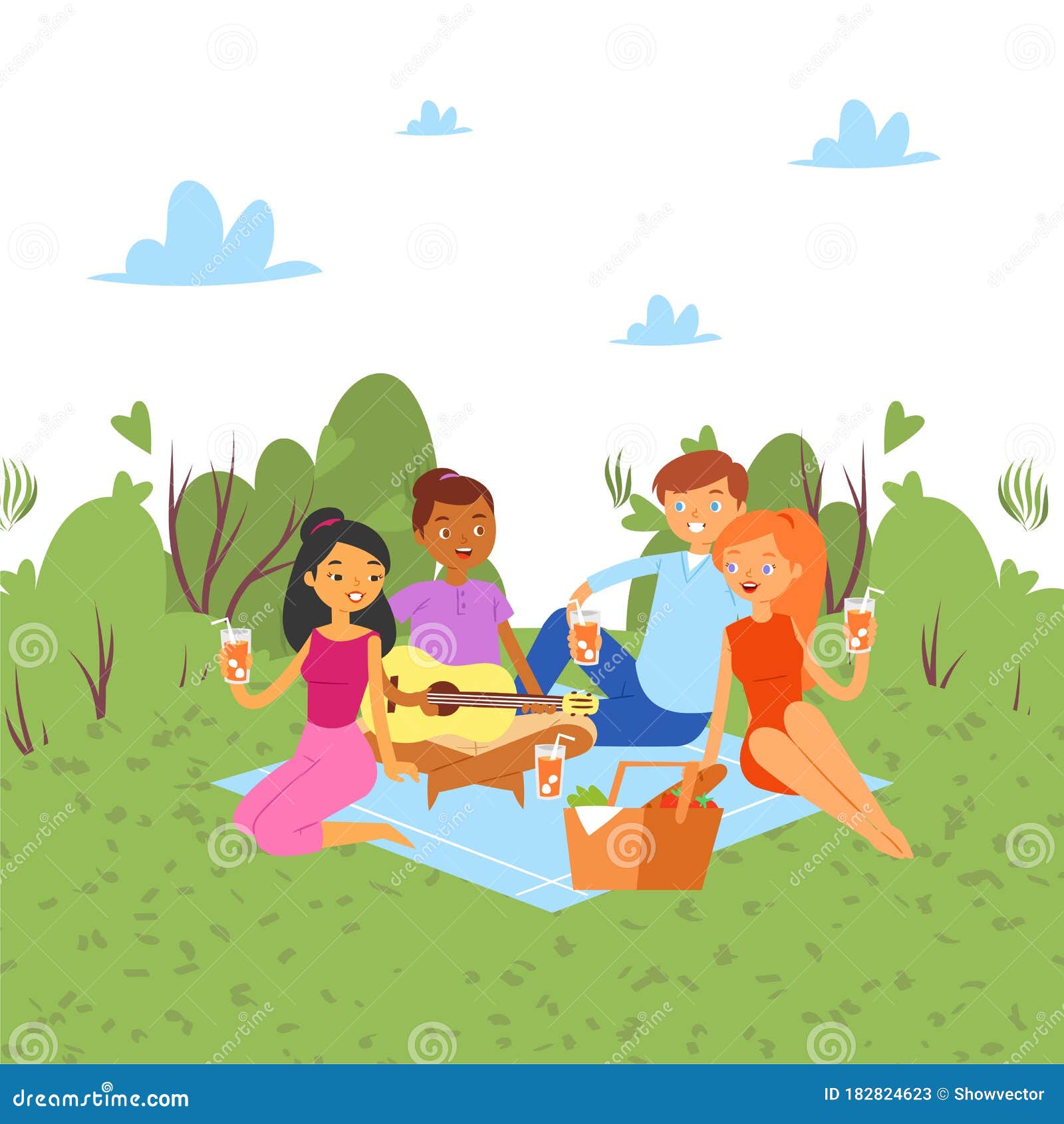 Picnic Outdoor in Nature or Park, Weekend with Family and Friends Together Party Cartoon Vector Illustration, People Stock Vector - Illustration of girl, fruit: 182824623 Picnic Outdoor in Nature or Park, Weekend with Family and Friends Together Party Cartoon Vector Illustration, People Stock Vector - Illustration of girl, fruit: 182824623