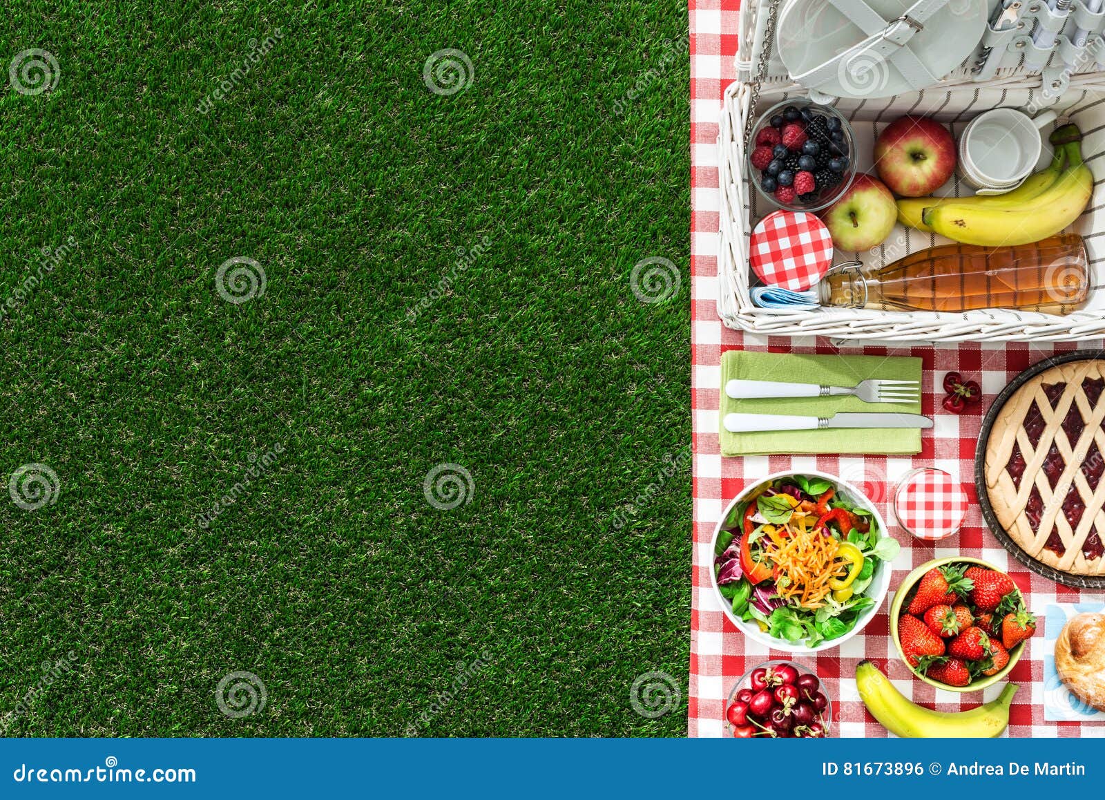 Picnic at the park stock photo. Image of meal, eating - 81673896
