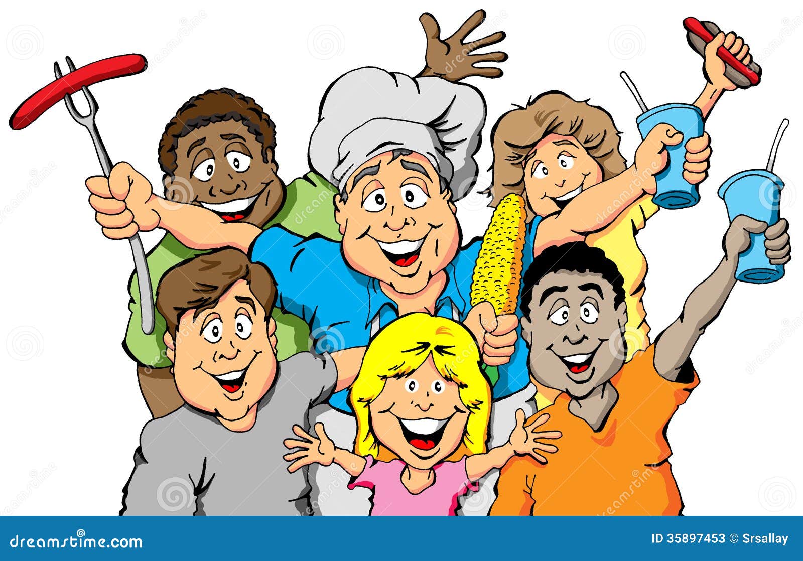 Picnic Party Invitation stock vector. Illustration of cartoon 35897453