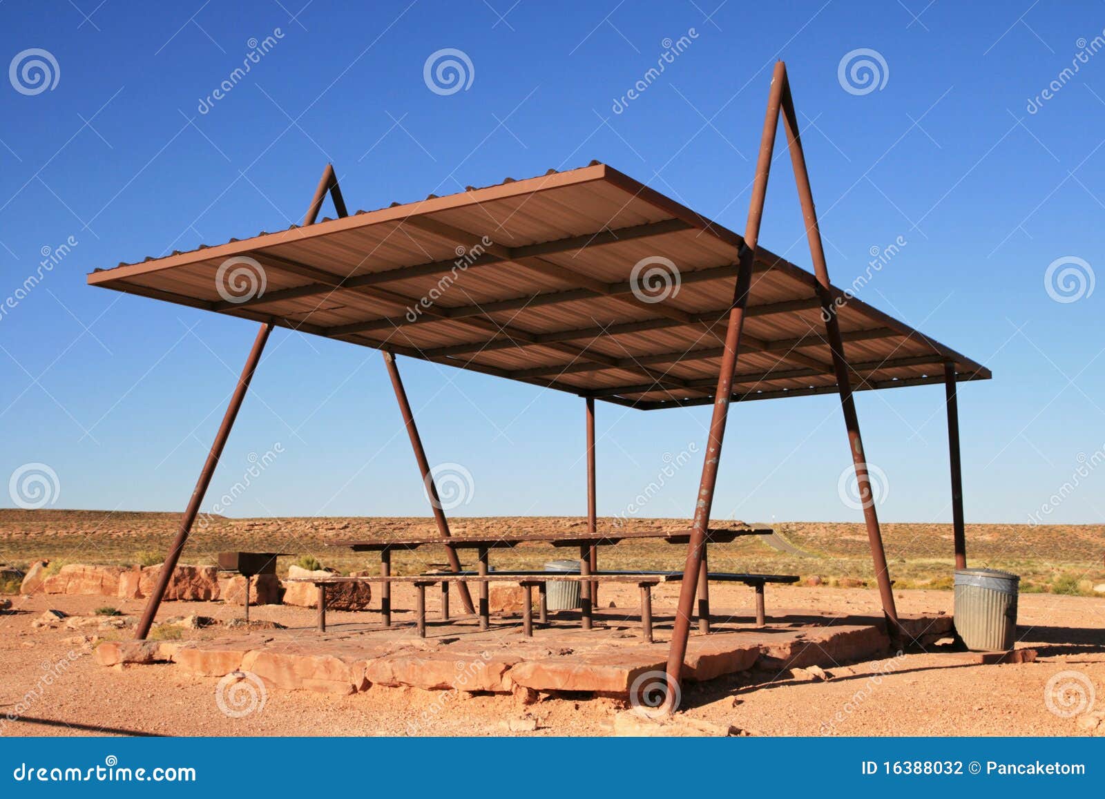 Picnic shelter stock photo. Image of utah, brown, table ...