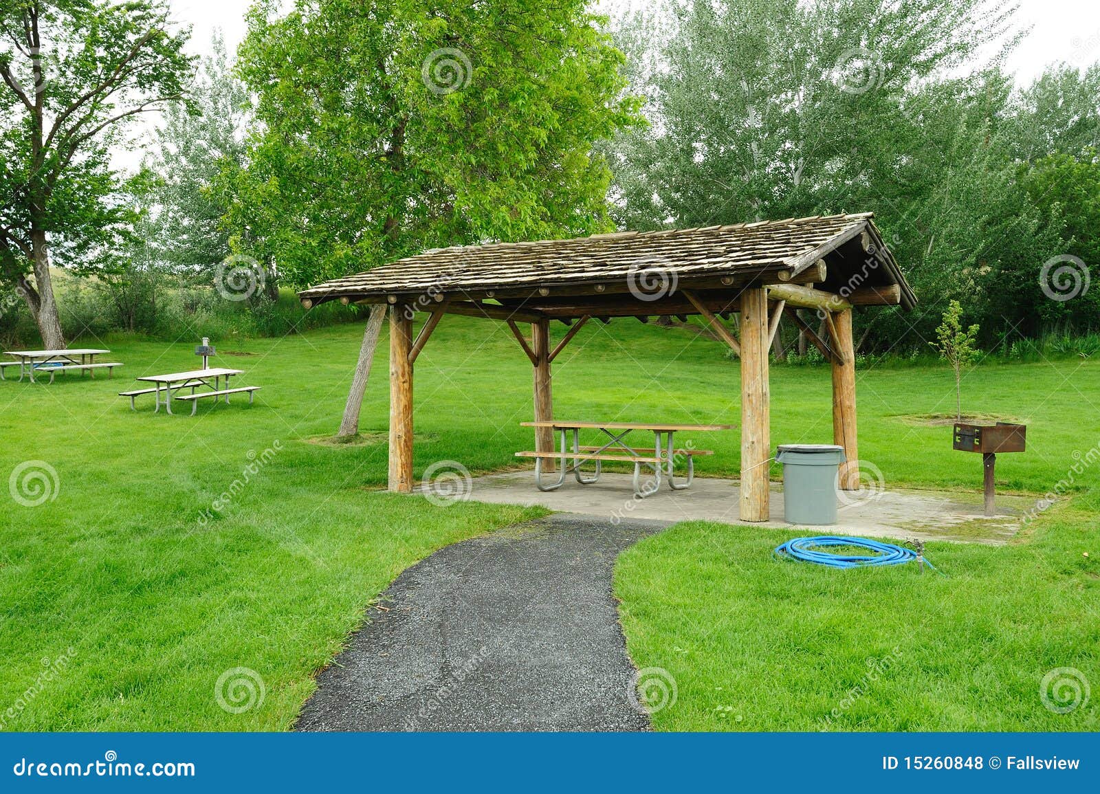 Picnic site stock photo. Image of rest, picnic, bench 15260848