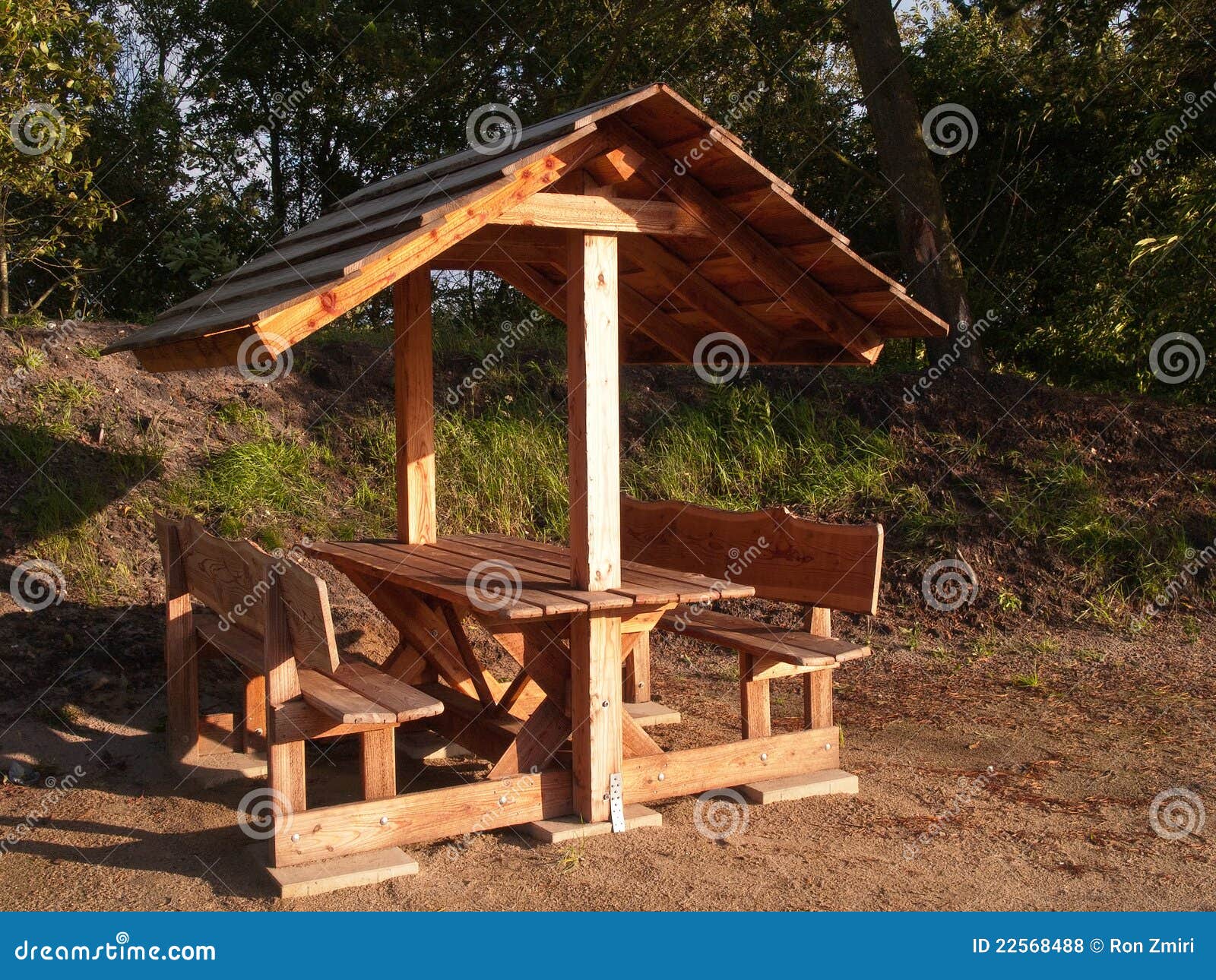 Picnic table stock photo. Image of grass, view, bench ...