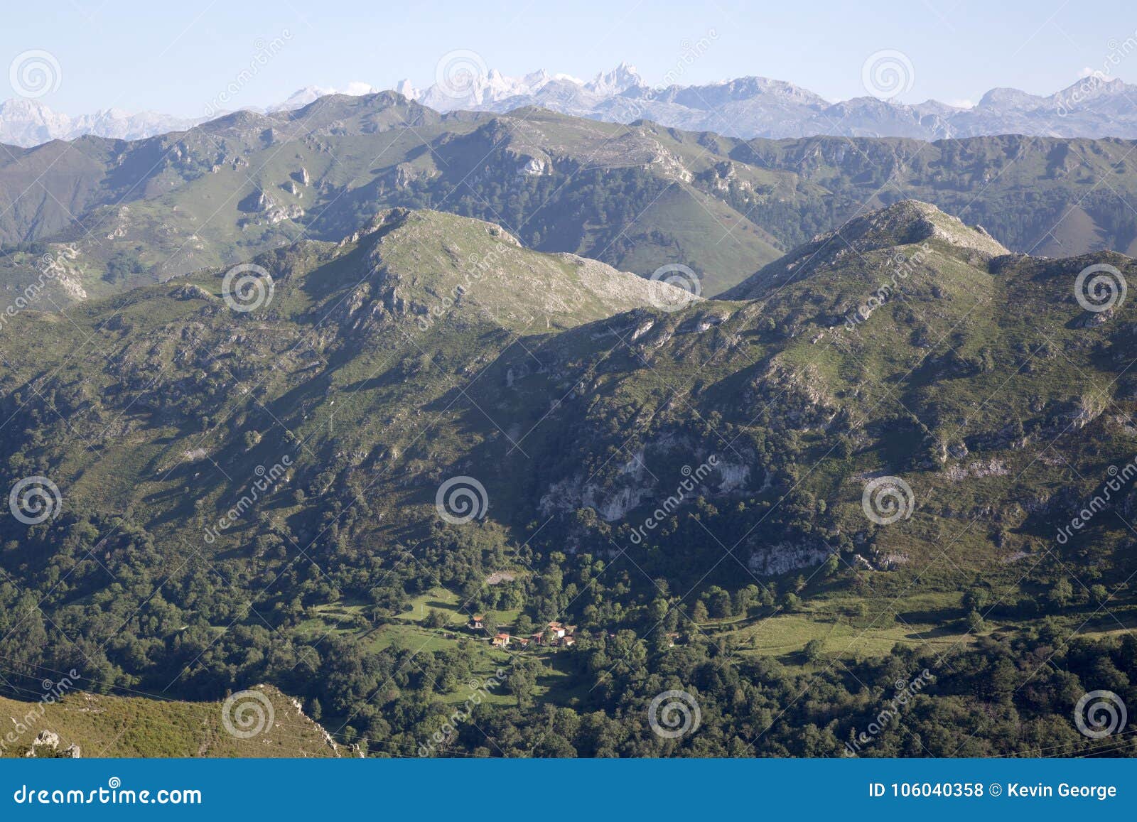 picos de europa mountains from alto del torno; austurias