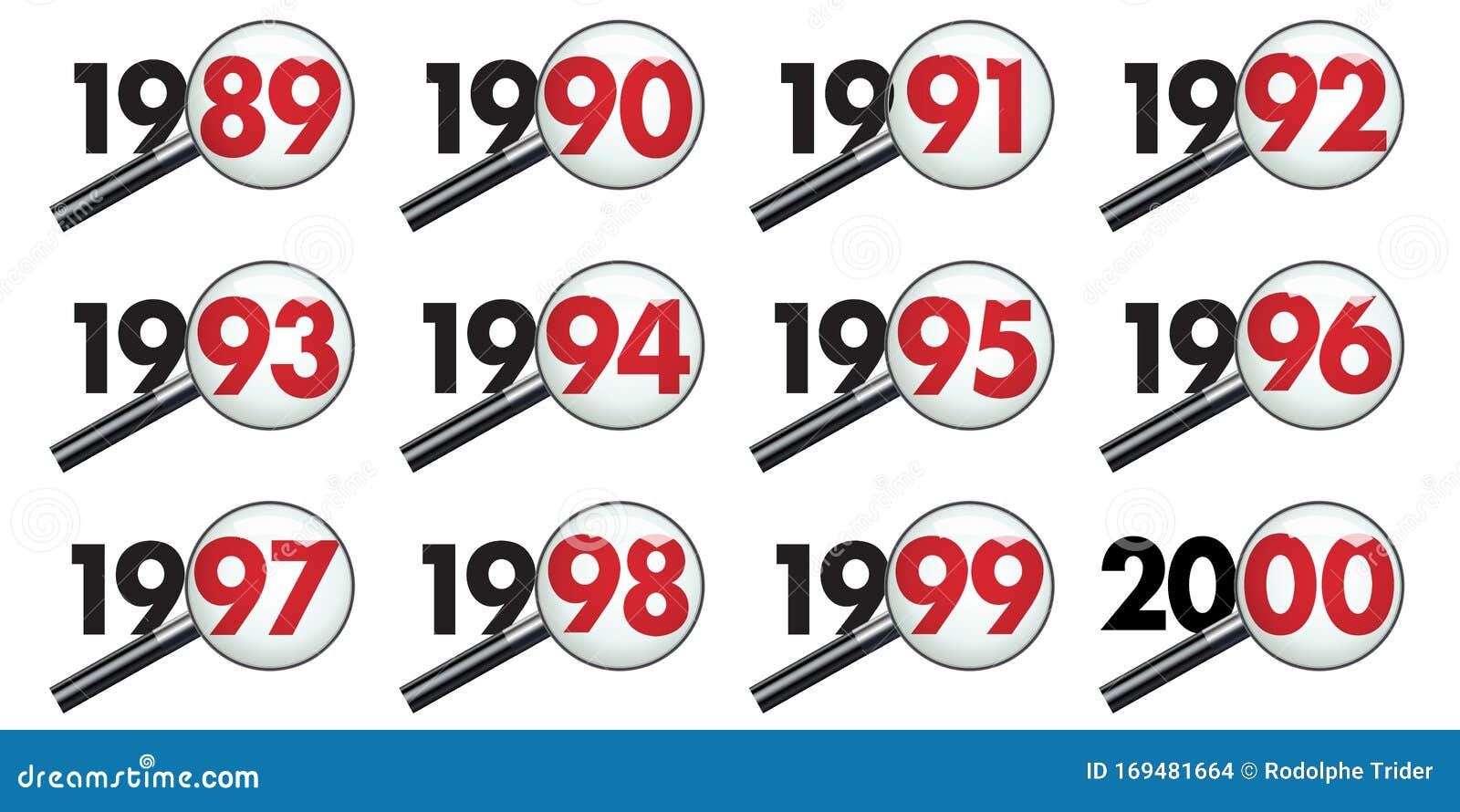 all the years of a decade under the microscope, from 1989 to the year 2000.