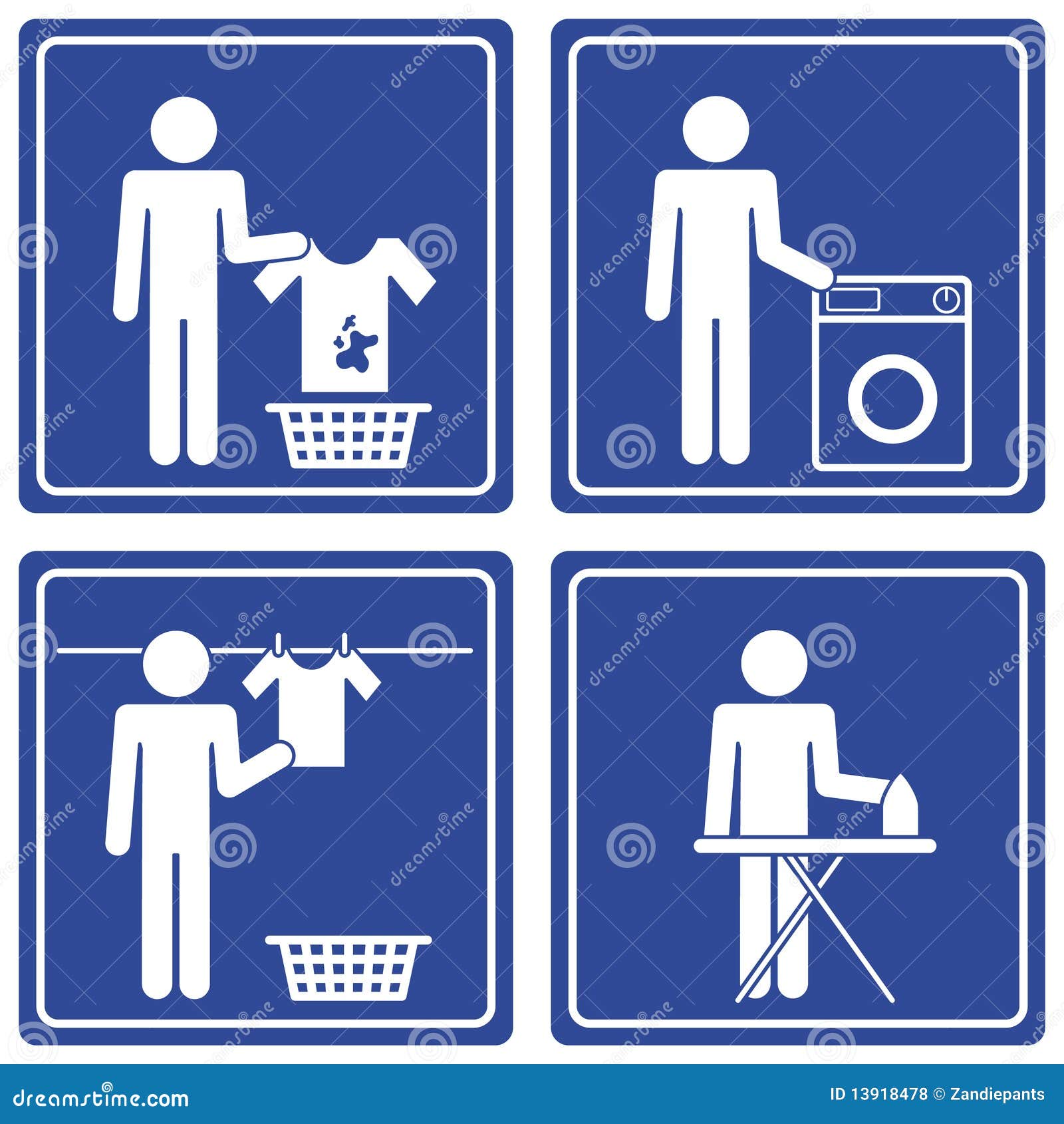 pictograph - laundry, male