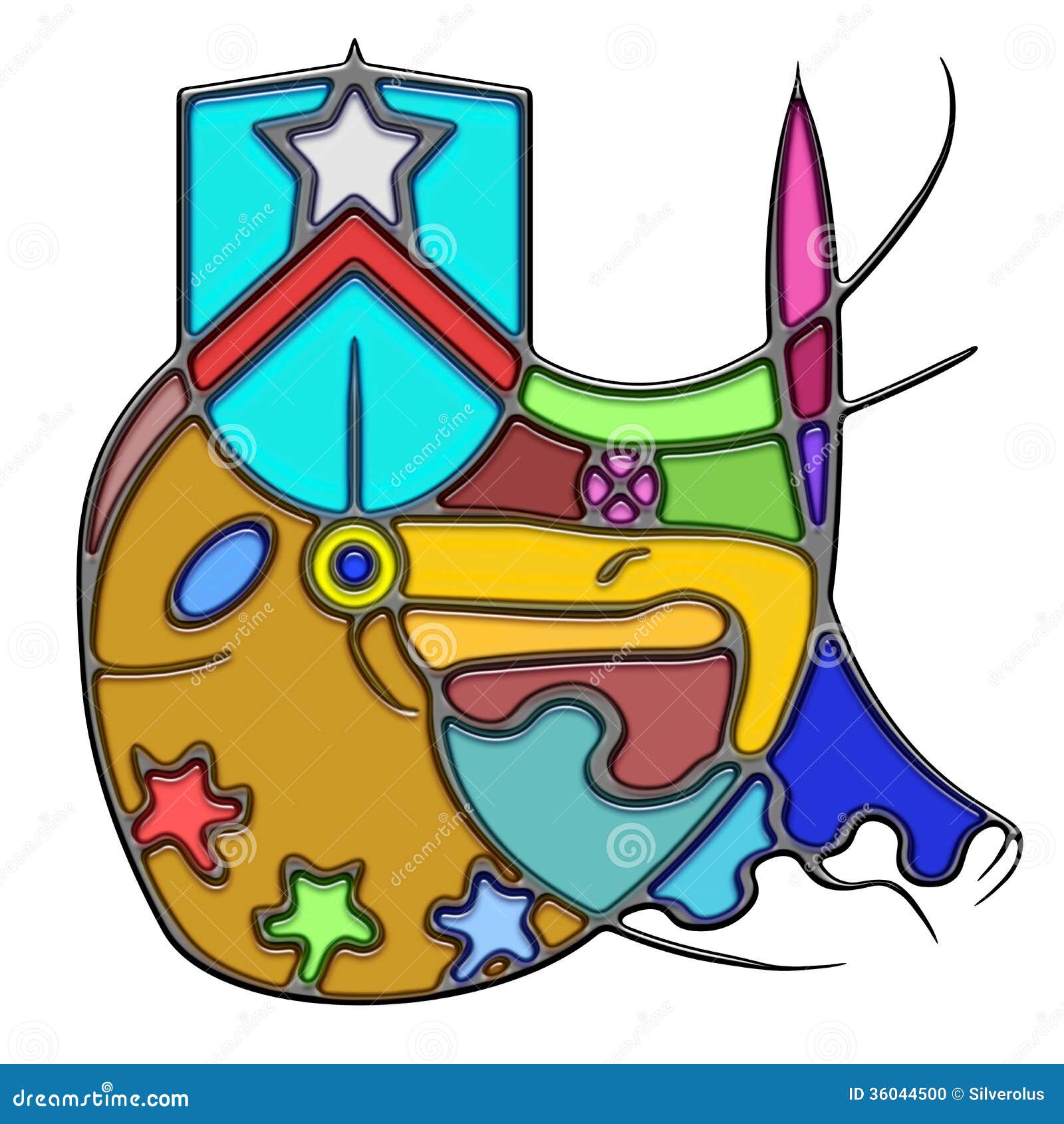 Pictographic Composition of the Spark Noun Stock Illustration