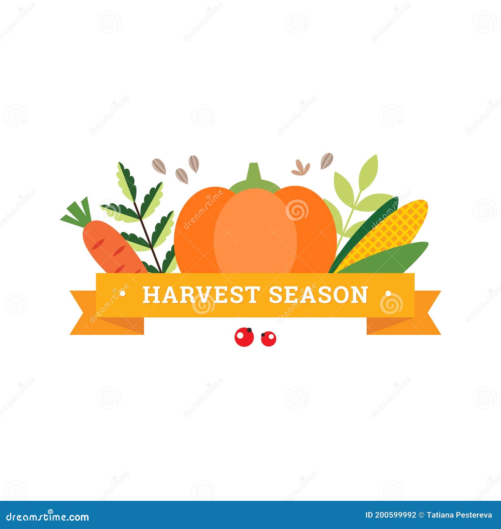 Harvest Season stock vector. Illustration of leaf, holiday 200599992
