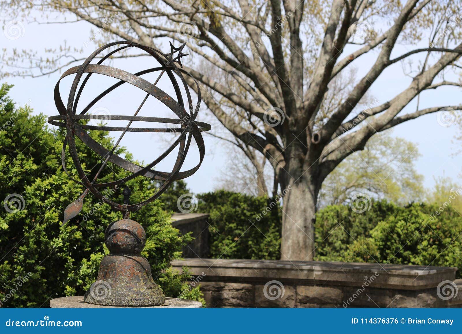 Antique Vintage Sundial Clock Stock Photo Image Of Cheekwood