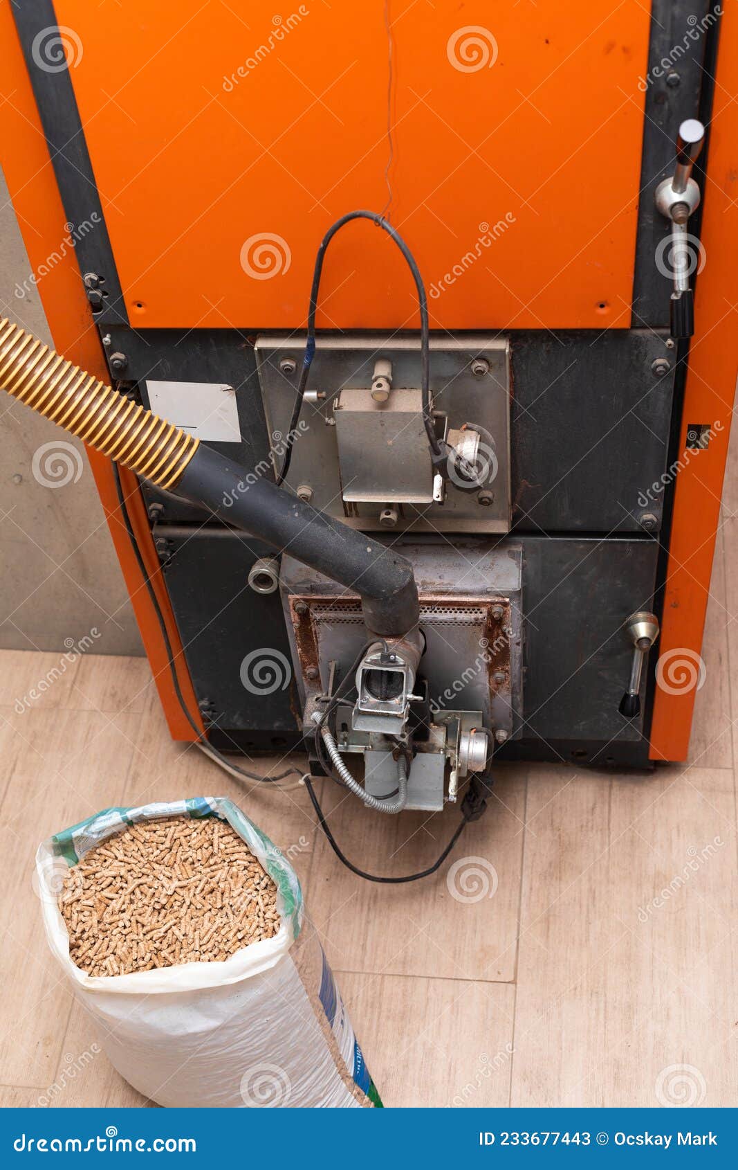 Central heating system stock image. Image of automatic 233677443