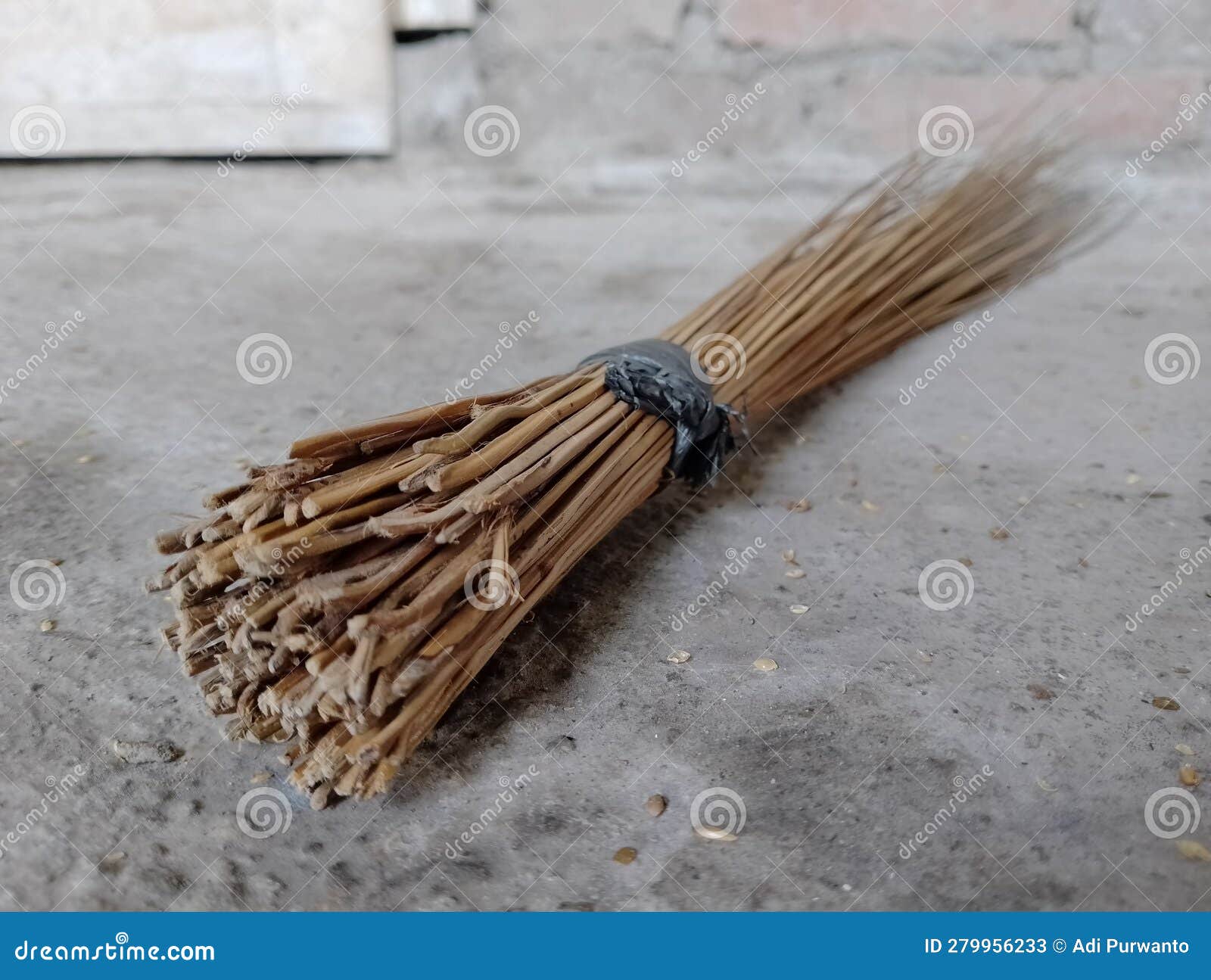 Picture of a Broom Stick Made of Coconut Leaves Stock Image Image of