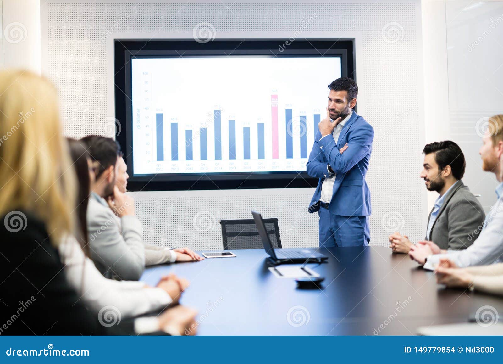 Picture of Business Meeting in Conference Room Stock Photo - Image of