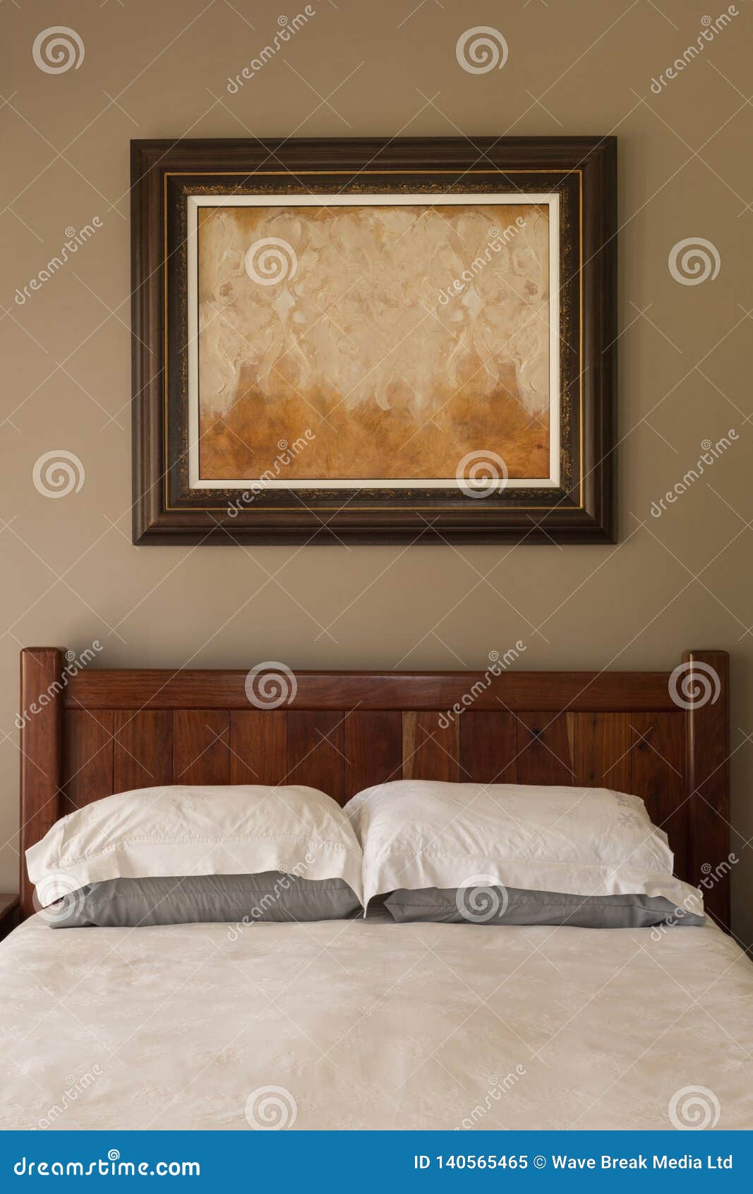 Picture Frame in Bedroom at Home Stock Image Image of frame, pillow