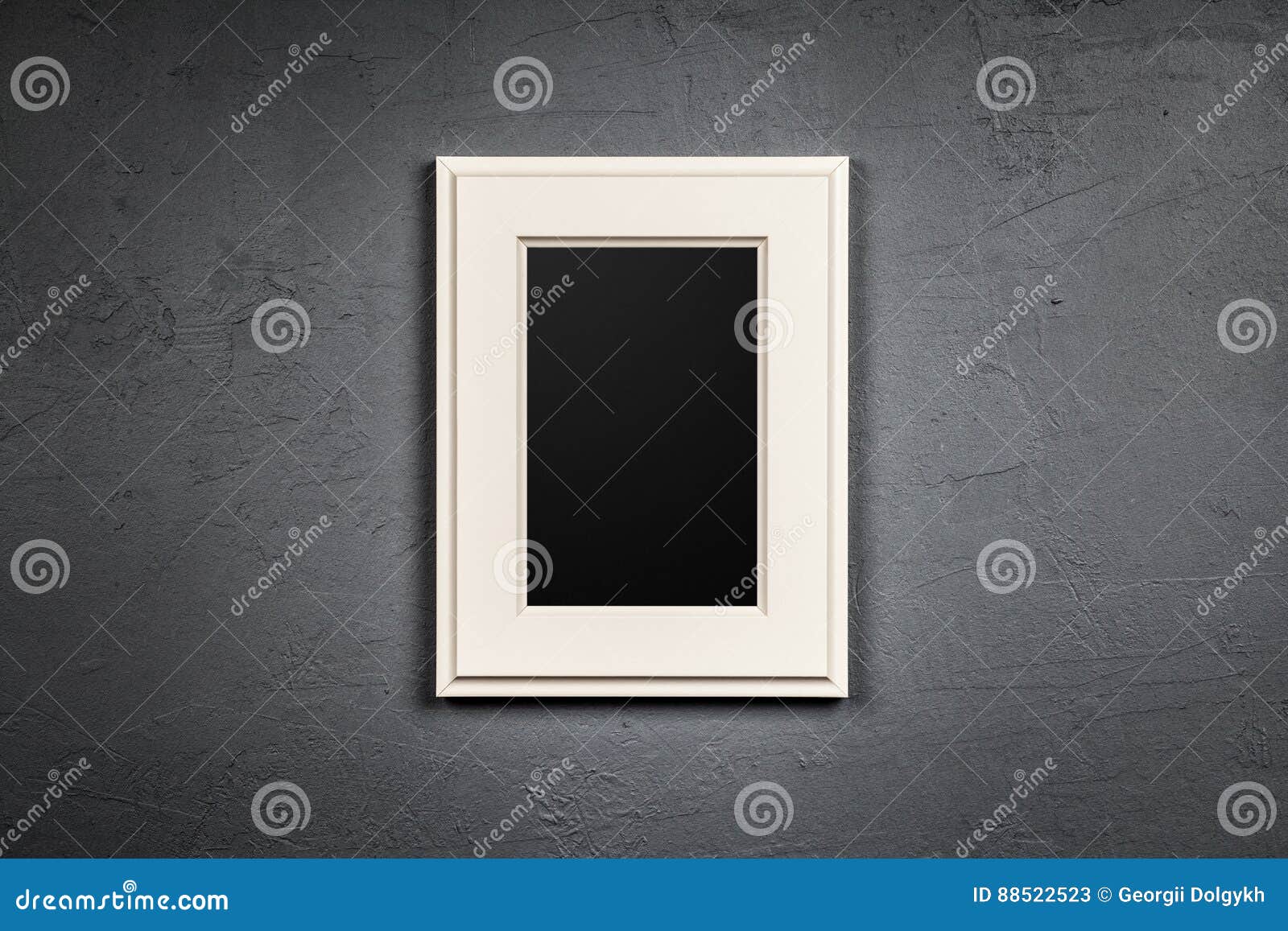Picture Frame on Dark Background Stock Image Image of empty