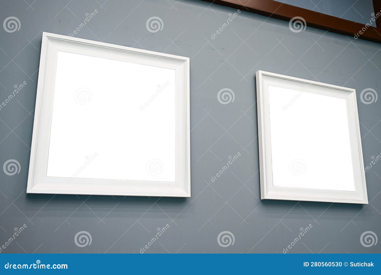Close Up Picture Frame on Grey Wall for Interior Design Stock Photo Image of classical, home