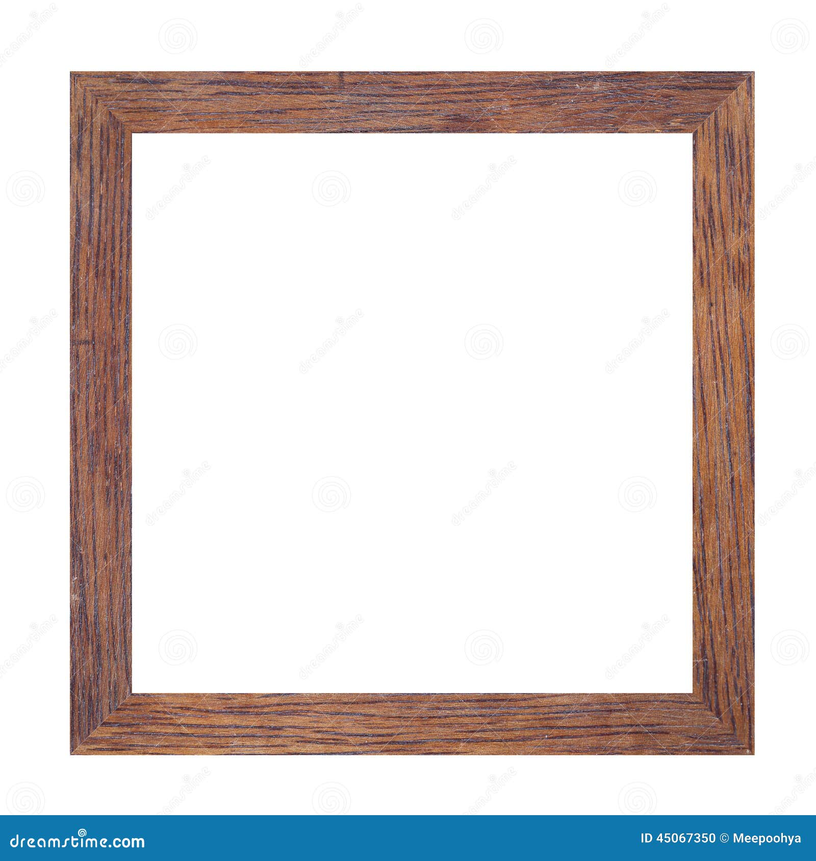 Picture Frame of Solid Wood. Stock Photo Image of isolated, vintage