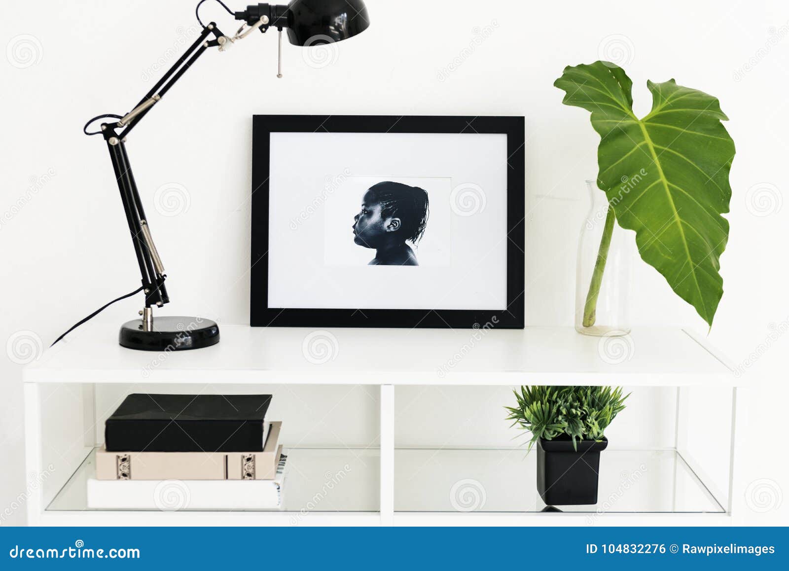 Picture Frame on White Table Stock Photo Image of lifestyle, nature