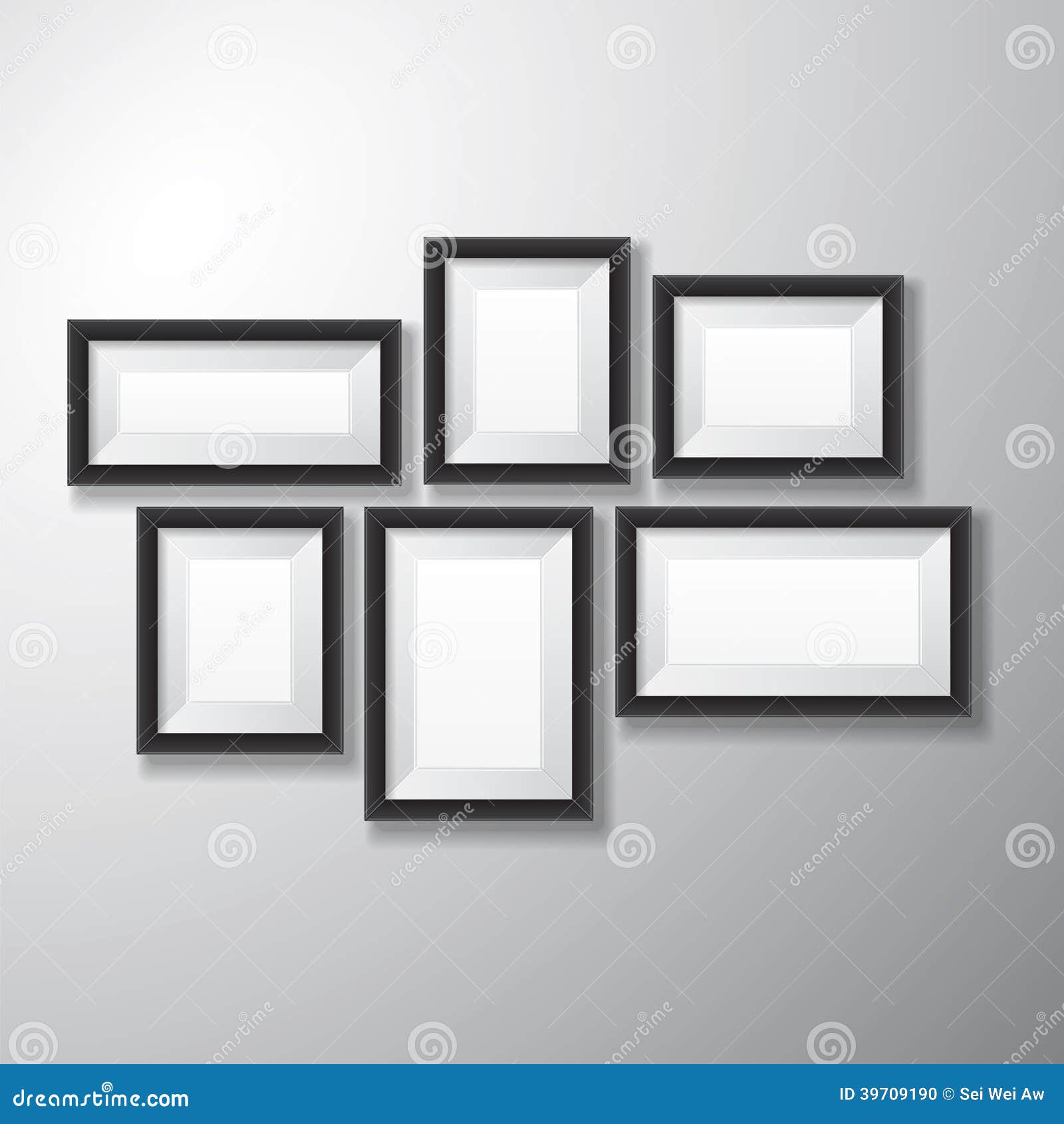 picture frames black variety