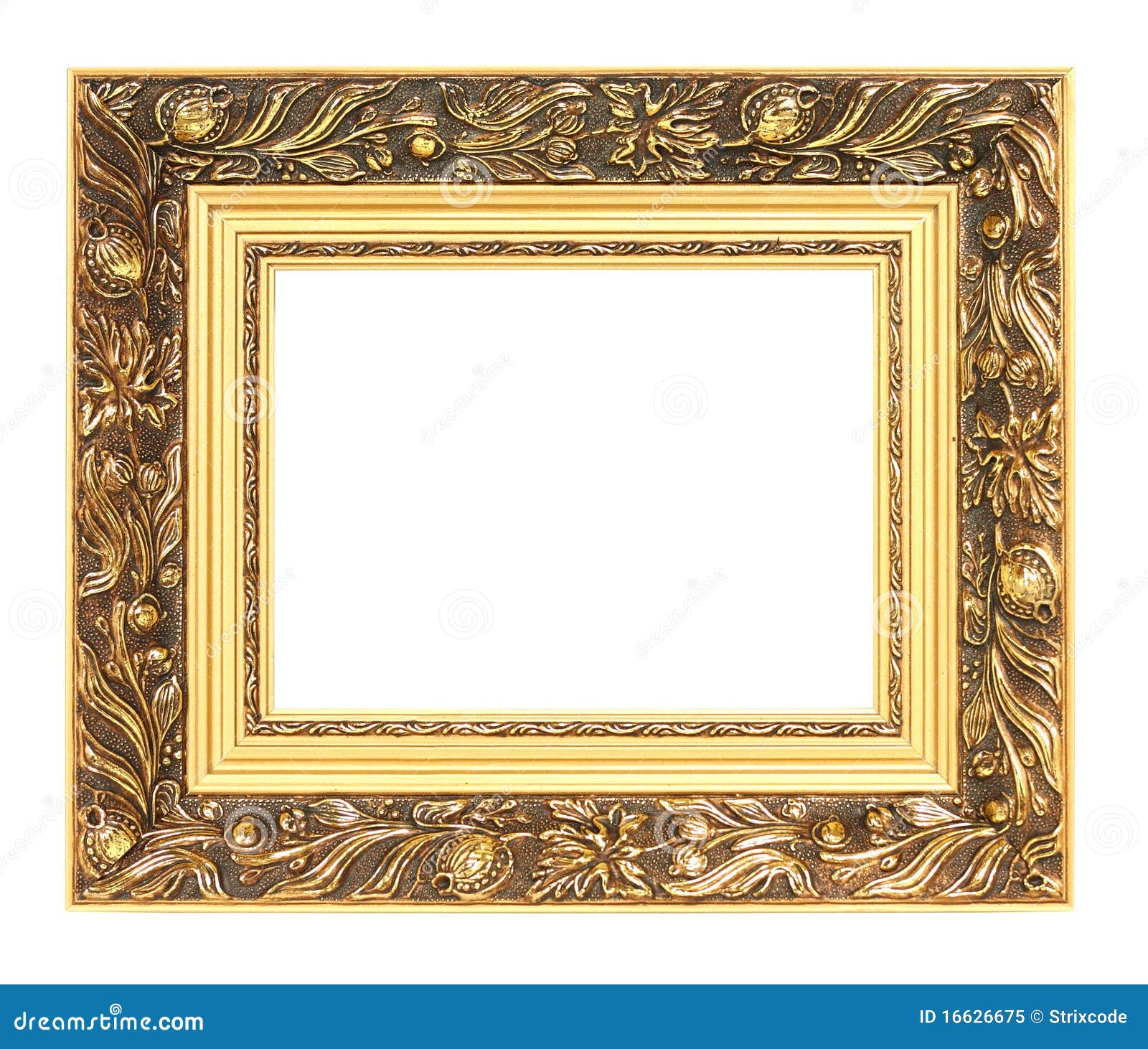 Picture of Golden Vintage Art Frame Stock Image Image of elegance