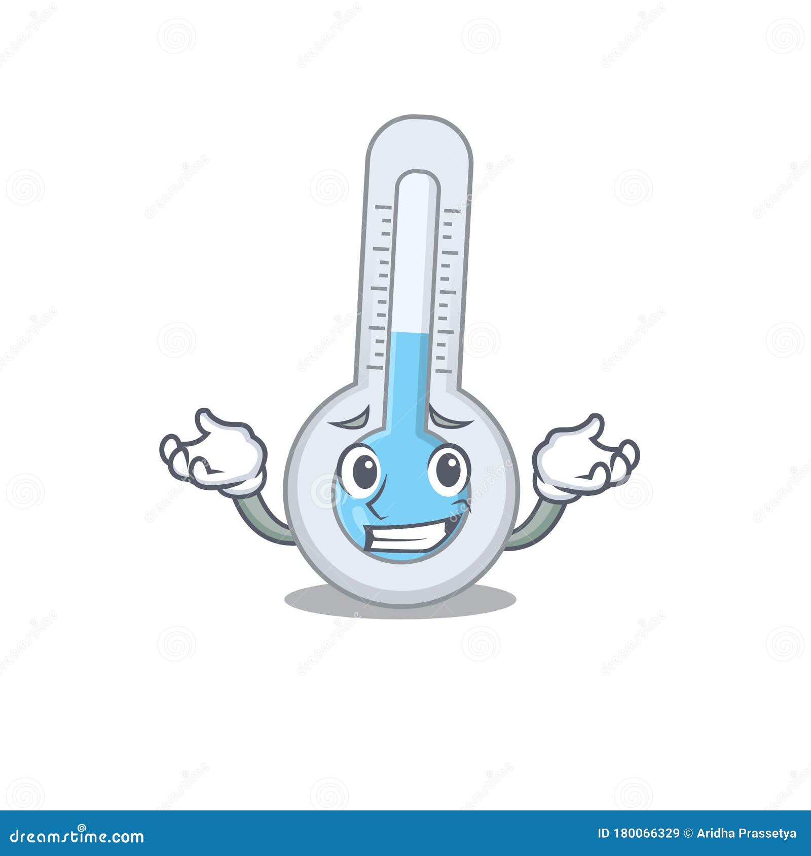 A Picture of Grinning Cold Thermometer Cartoon Design Concept Stock Vector  - Illustration of cute, indicator: 180066329