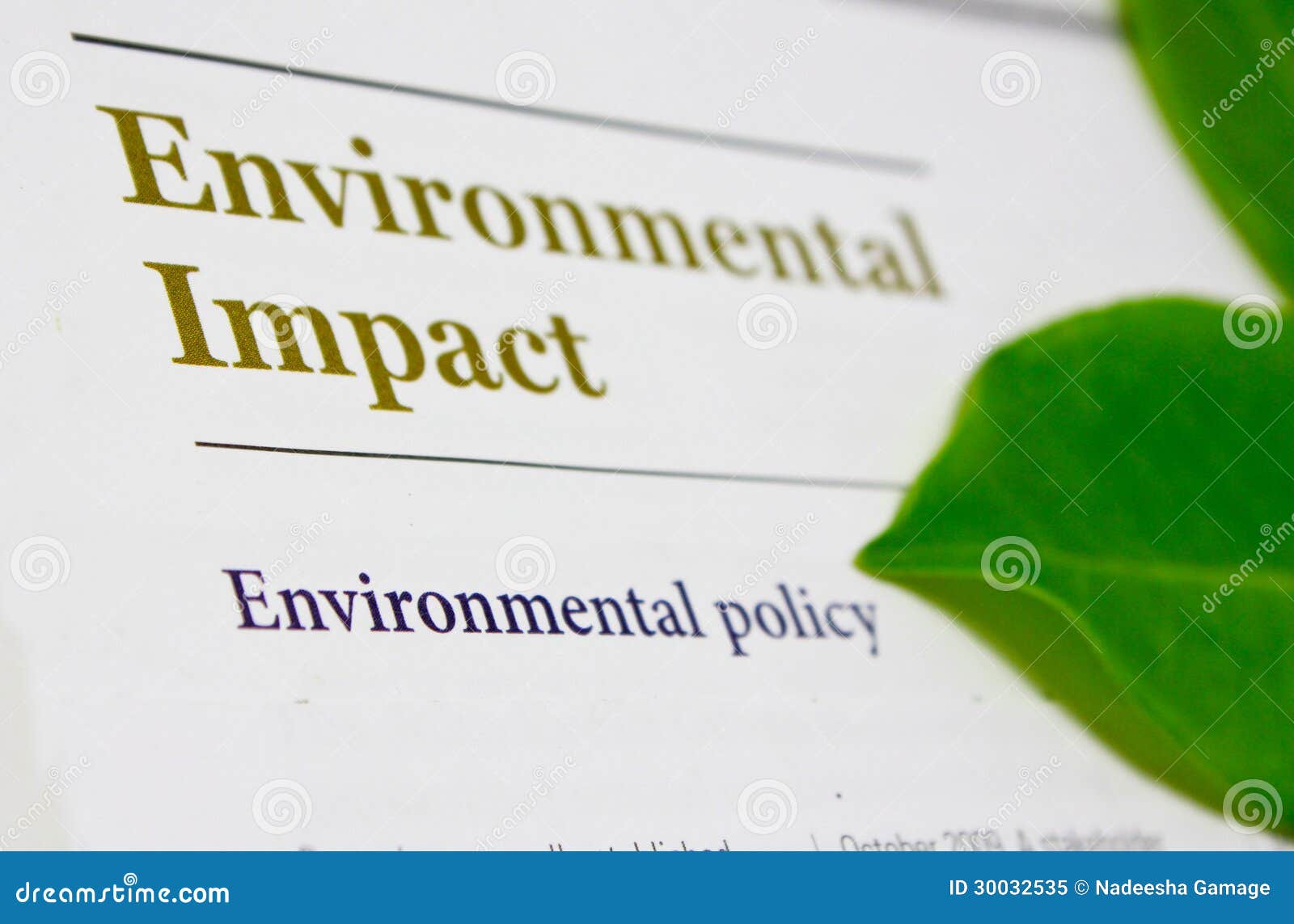 environmental impact