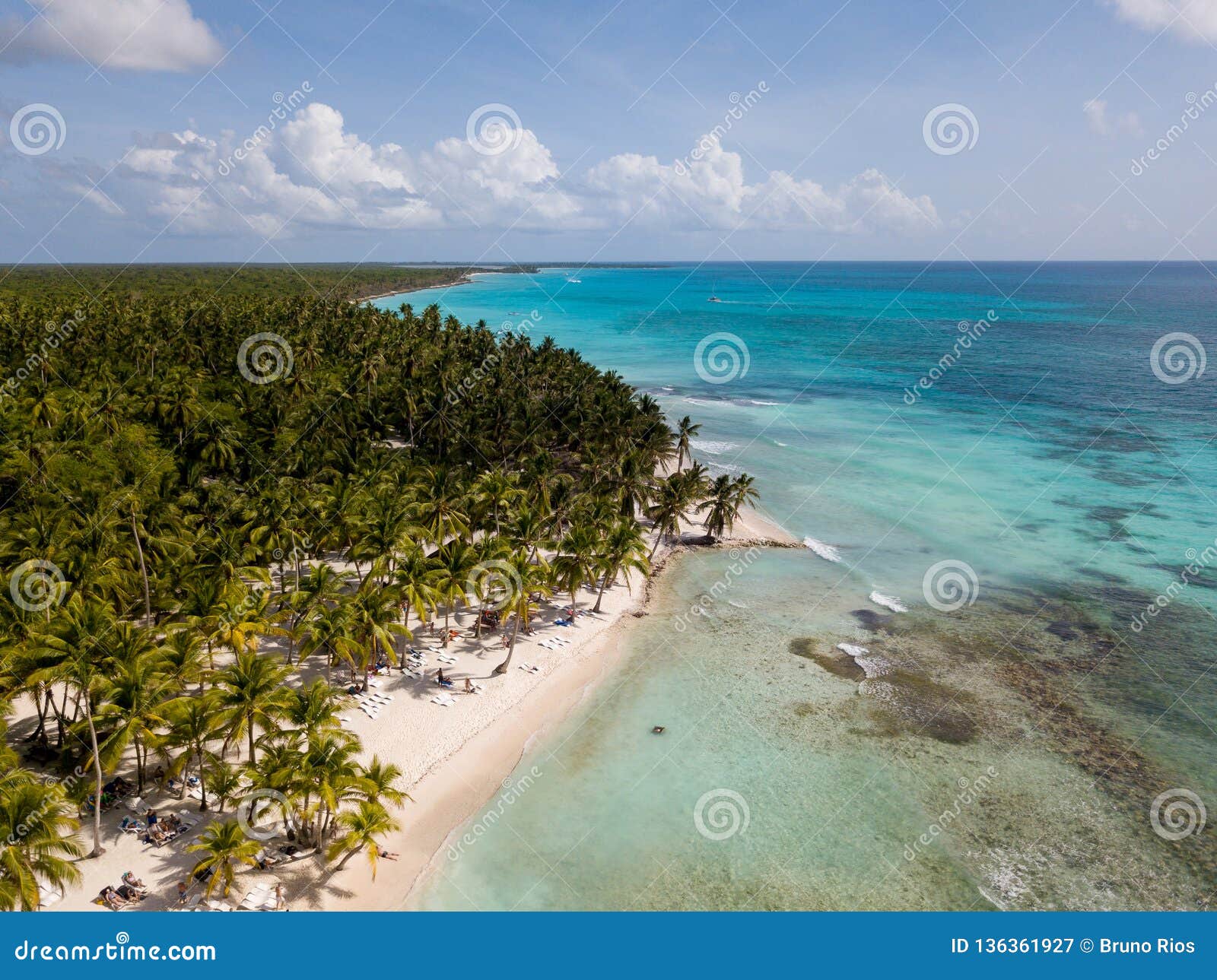 isla saone beach in punta cana, dominican republic