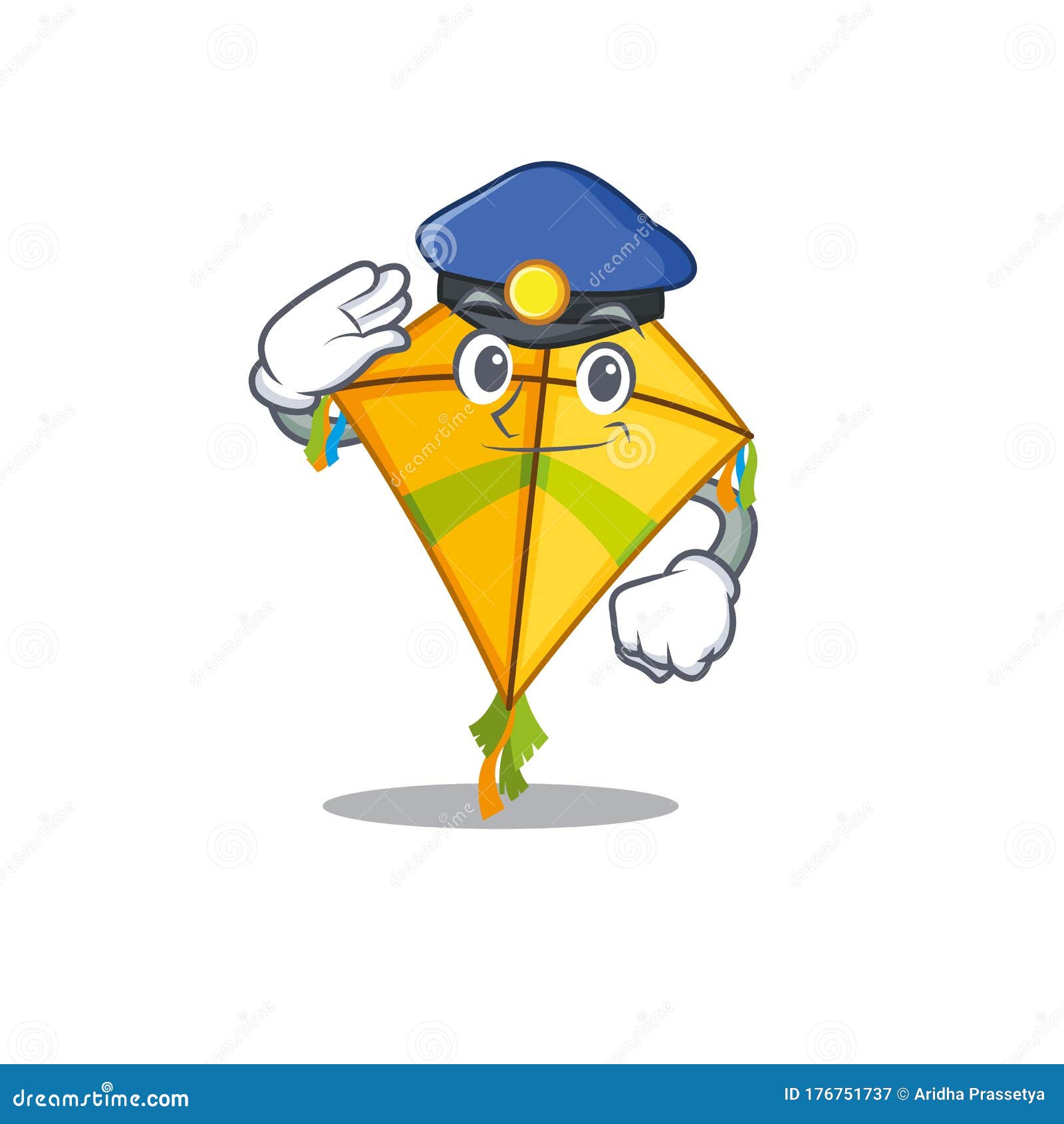 A Picture of Kite Performed As a Police Officer Stock Vector - Illustration  of object, brand: 176751737