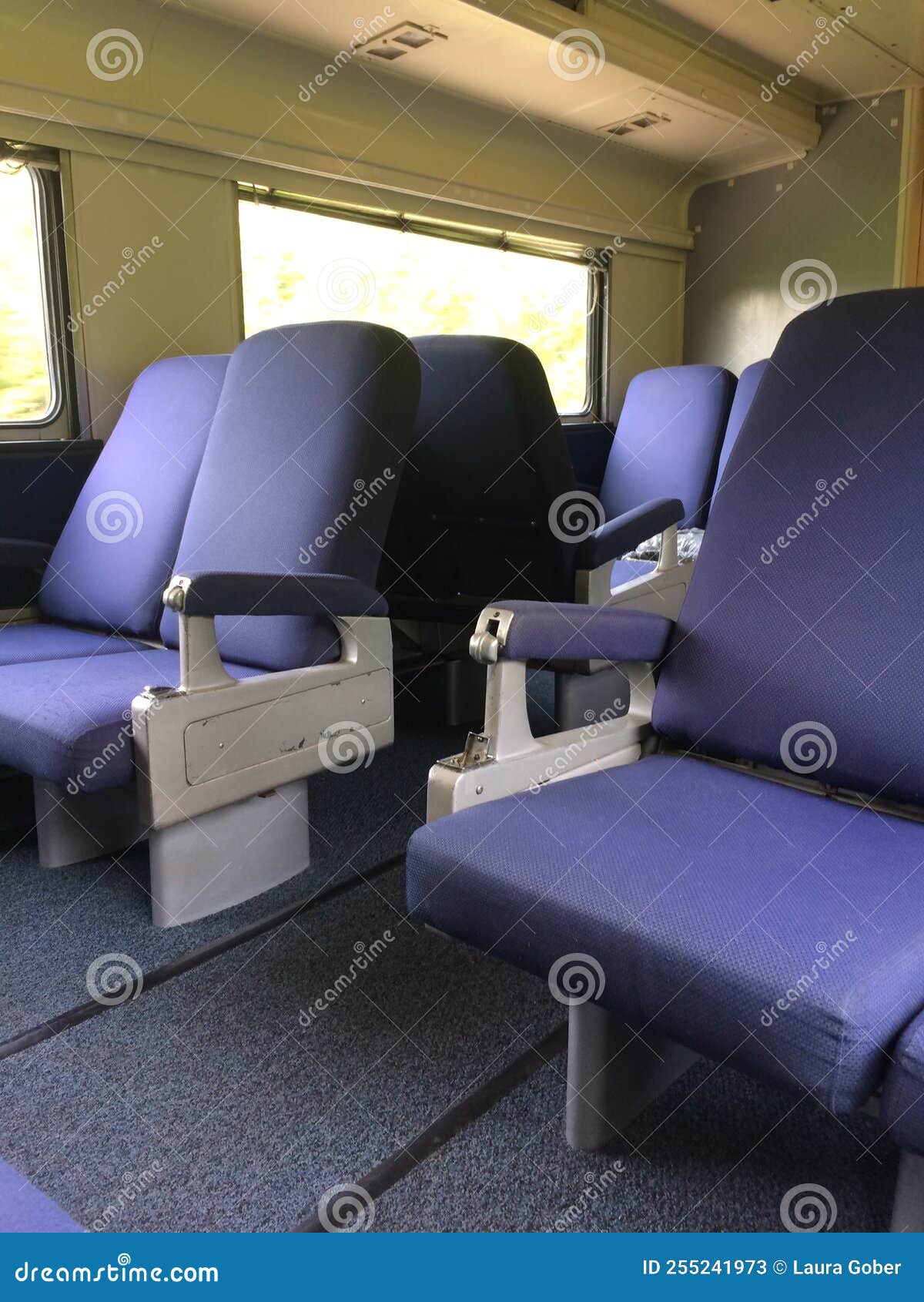 The Inside of an Old Train Car Stock Image Image of passenger