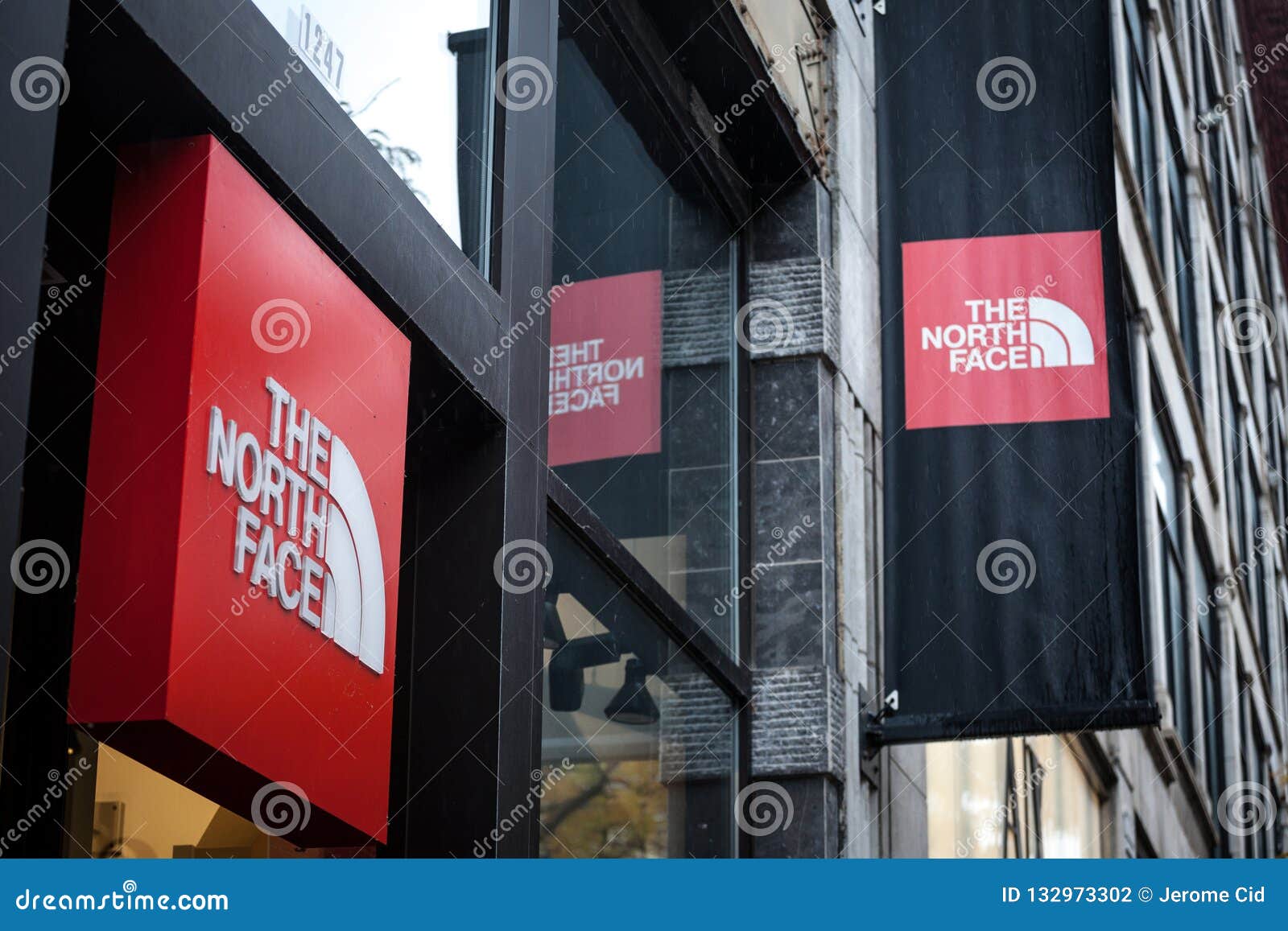 The North Face Logo in Front of Their Main Shop for Quebec. the North Face  is a Manufacturer and Seller of Mountaineering Sports Editorial Photography  - Image of city, canada: 132973302