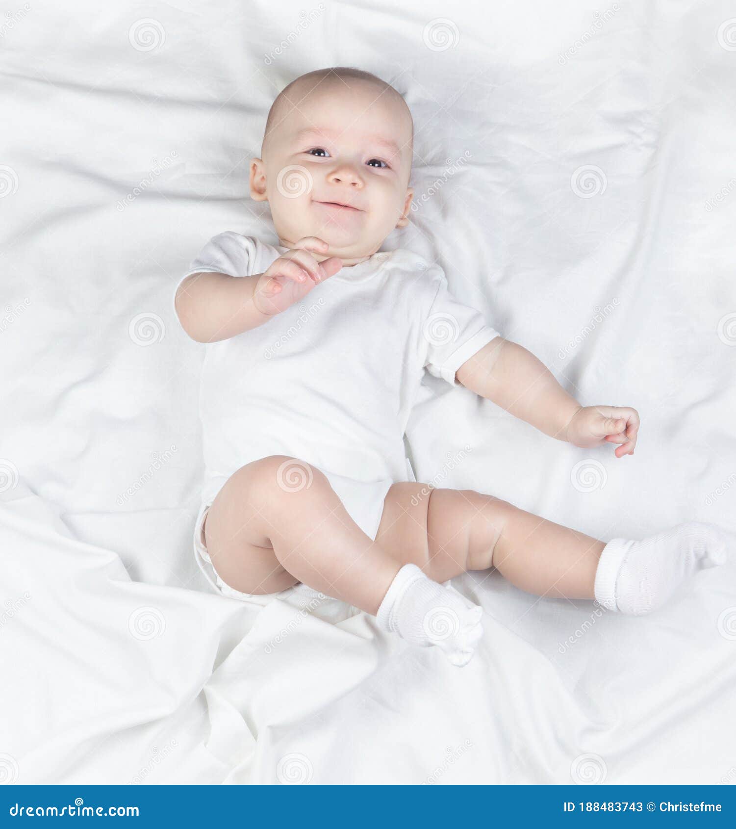 Picture of a Six Month Old Baby Boy Stock Image - Image of little ...