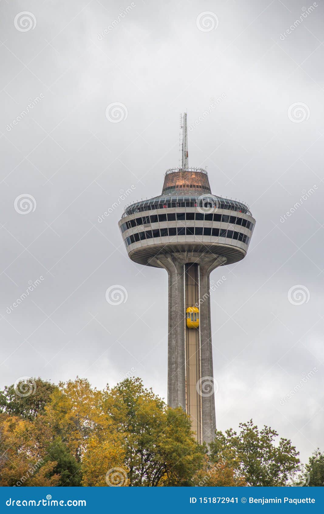 Skylon Observation Tower at Niagara Falls Stock Image Image of