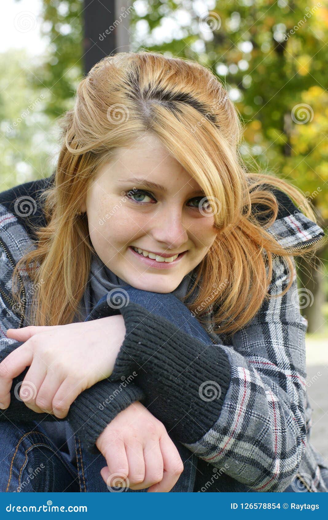 Portrait Of Brunette Teen Stock Photo Image Of Mod