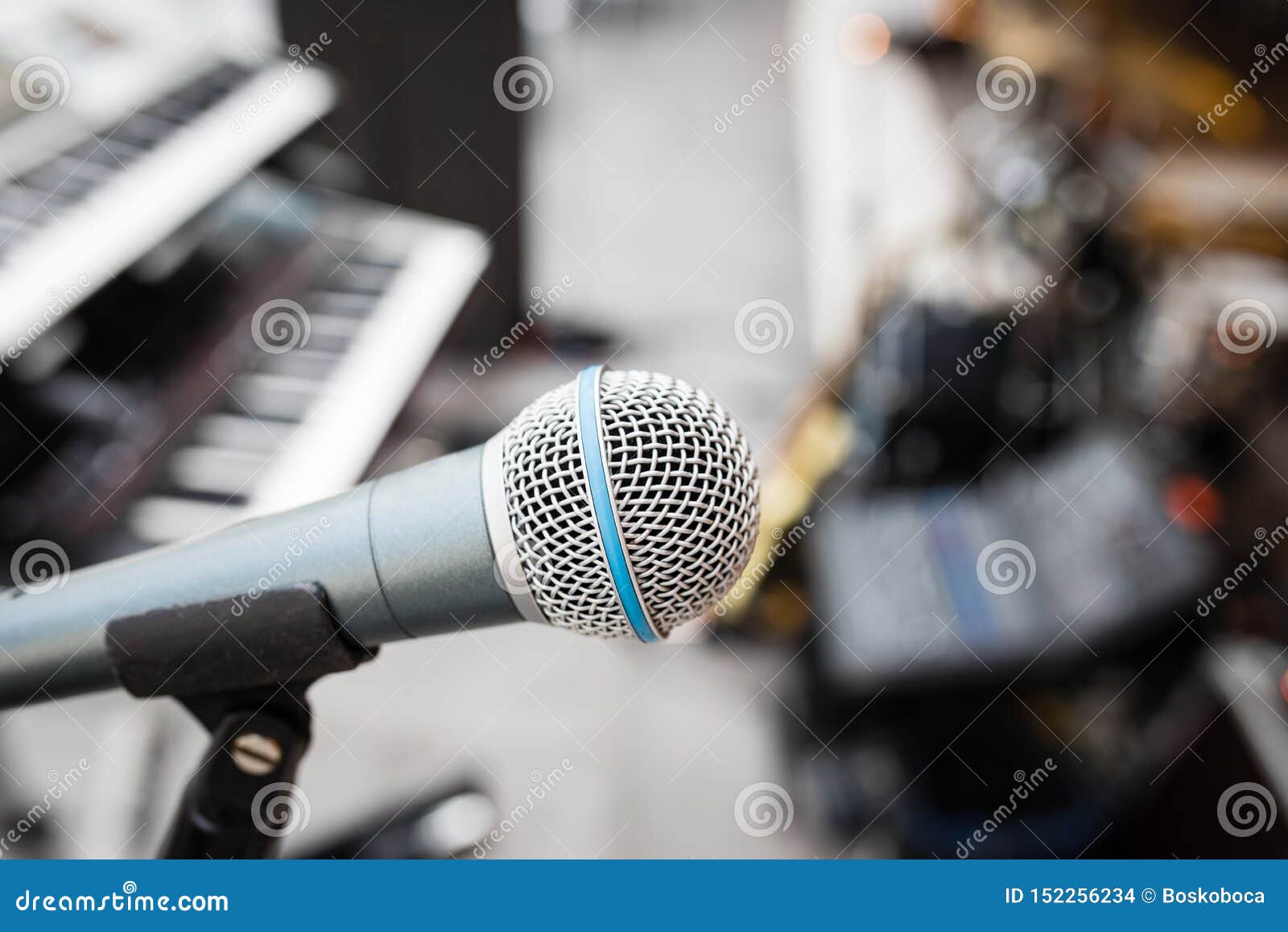 Music band equipment stock photo. Image of equipment - 152256234