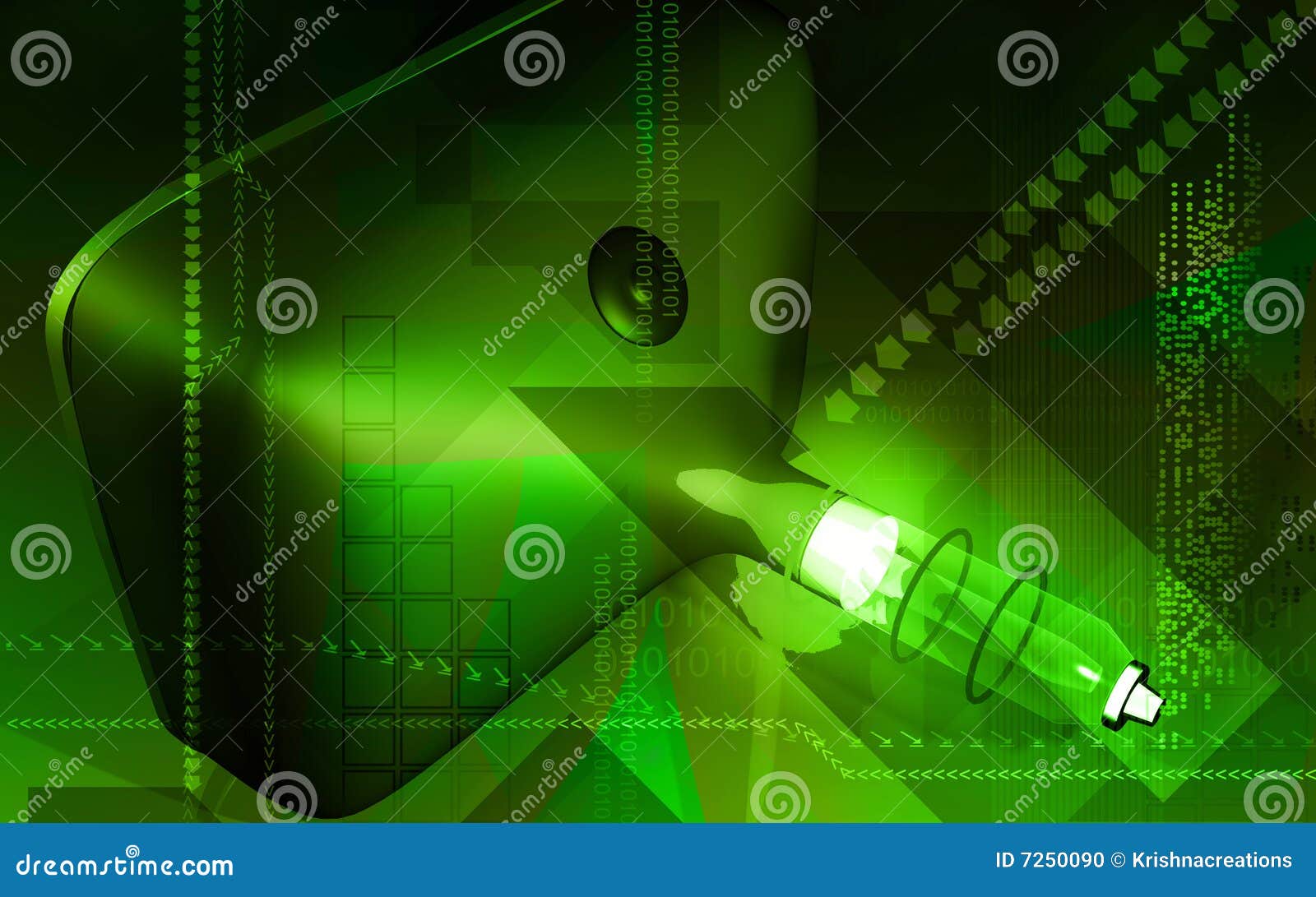 Picture tube stock illustration. Illustration of dimensional 7250090