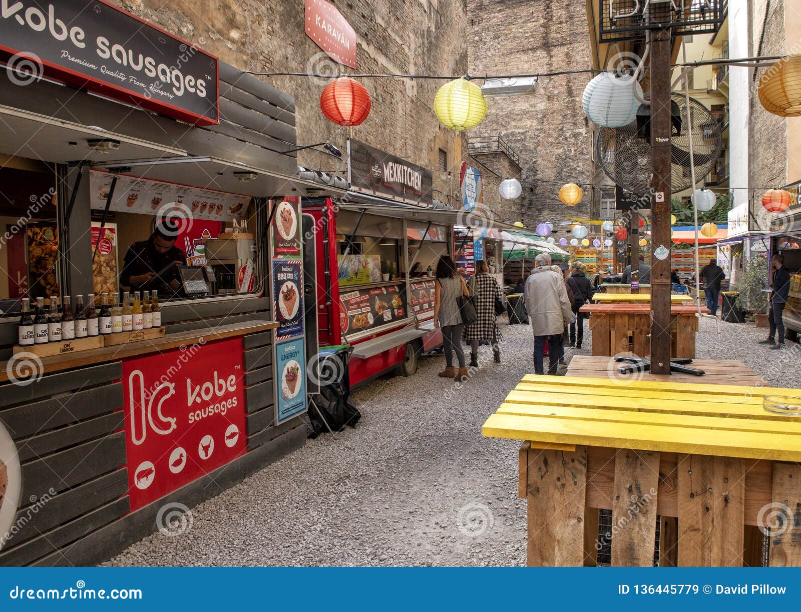 Karavan Street Food, Budapest, Hungary Editorial Stock Image Image of