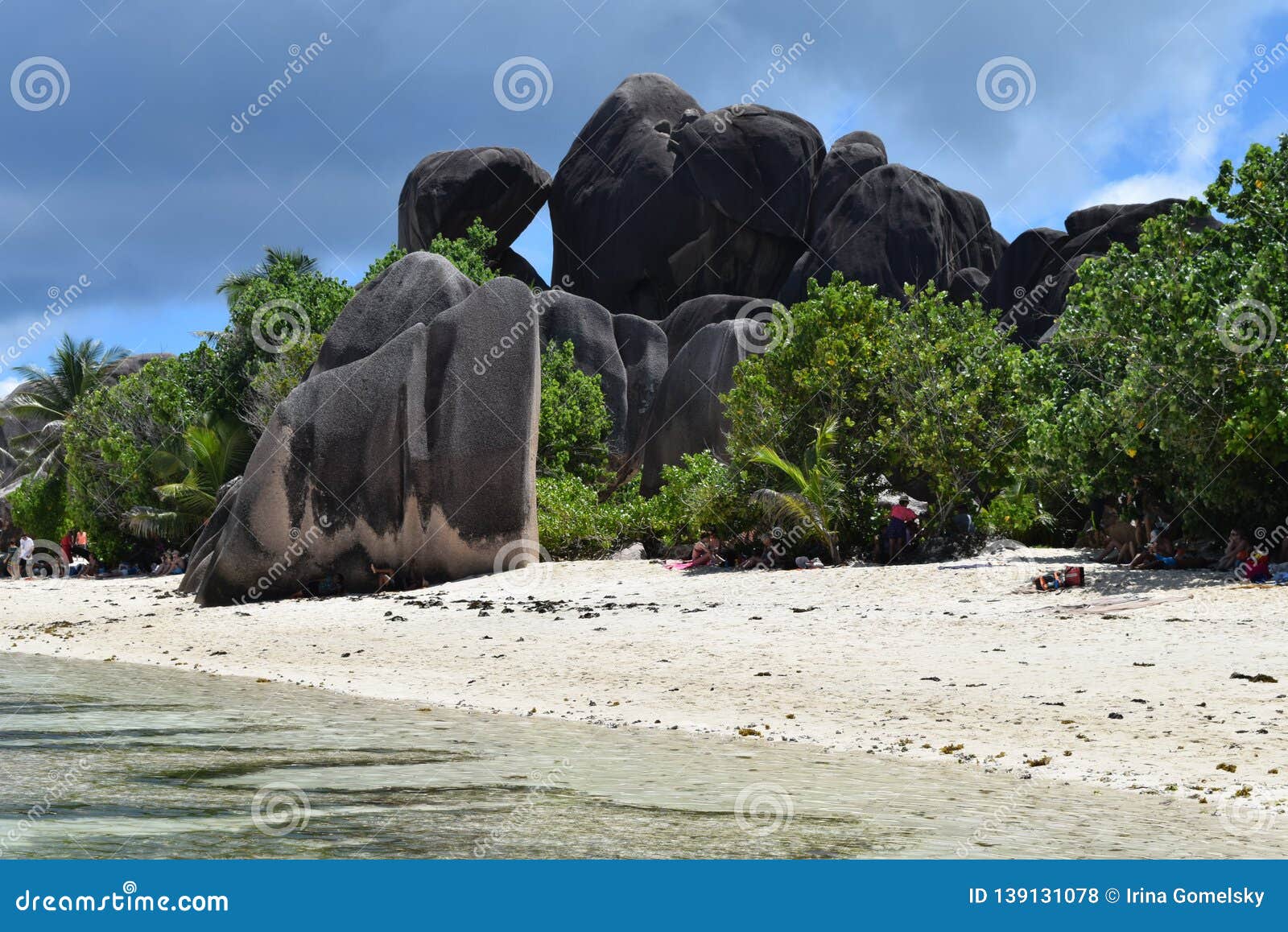 Seychelles La Digue Island Incredibly Beautiful Beach For A