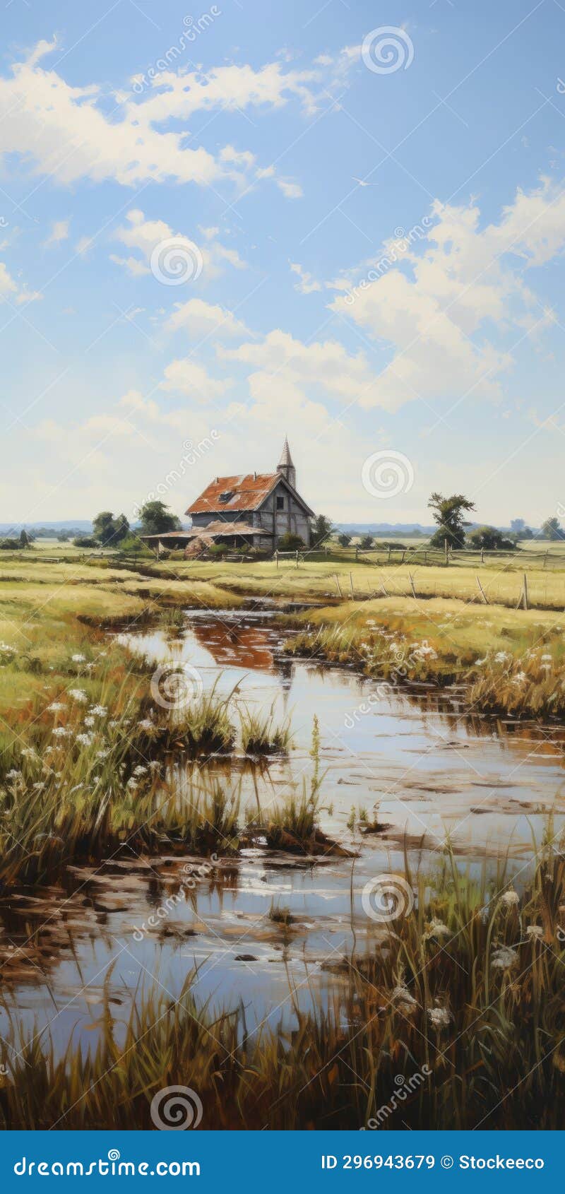 rural landscape painting: fattoria la braccesca in dalhart windberg style