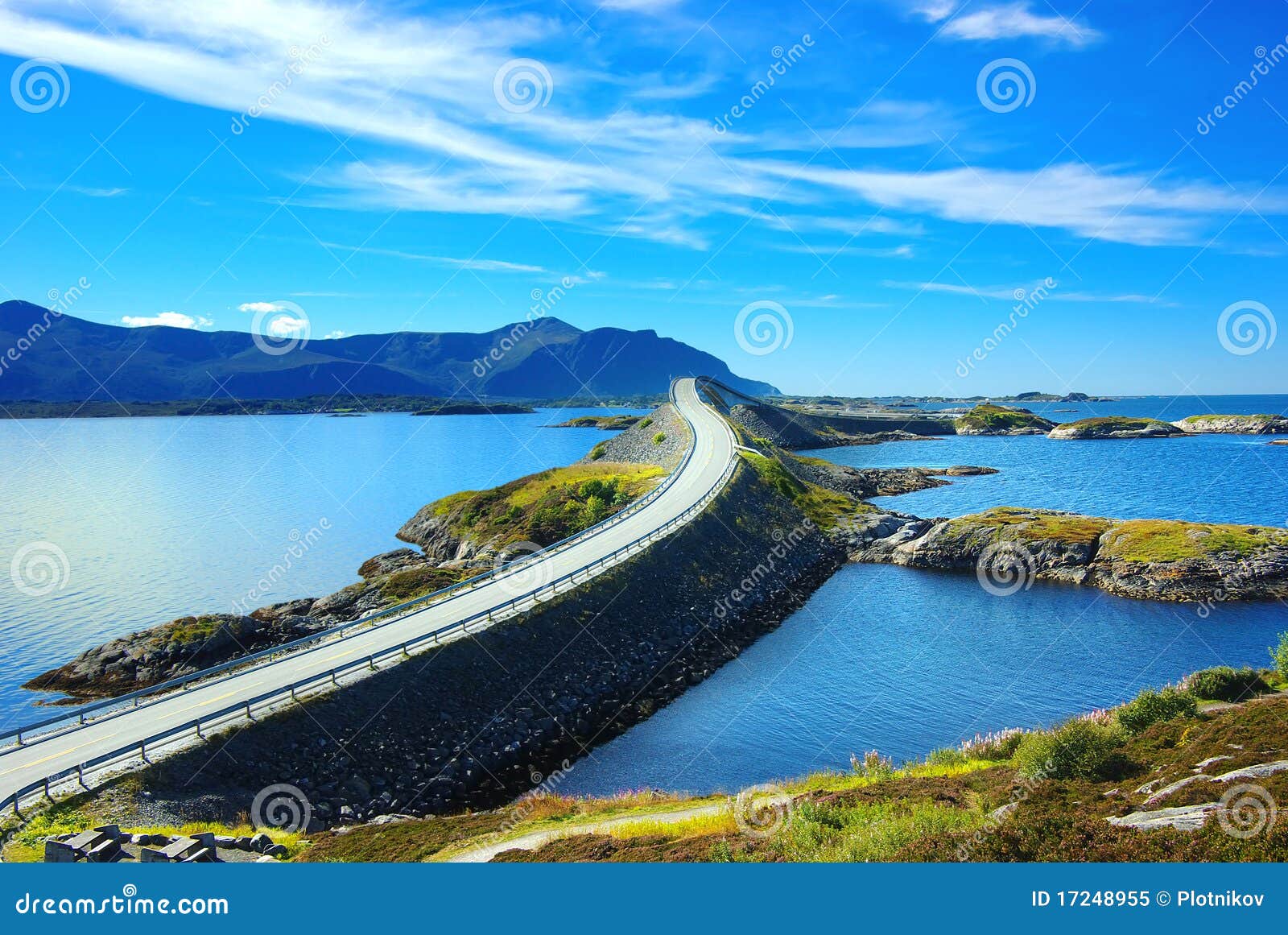 picturesque norway landscape. atlanterhavsvegen