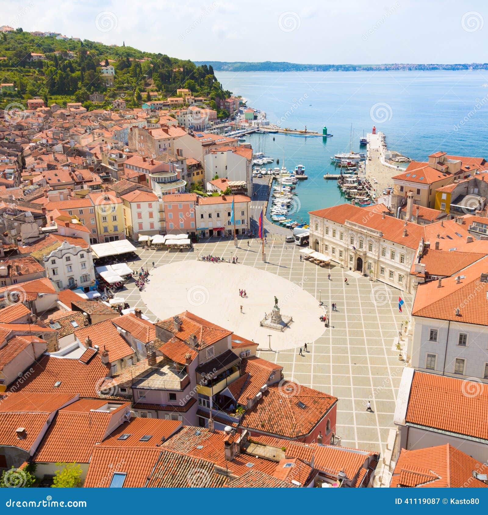 picturesque old town piran, slovenia.