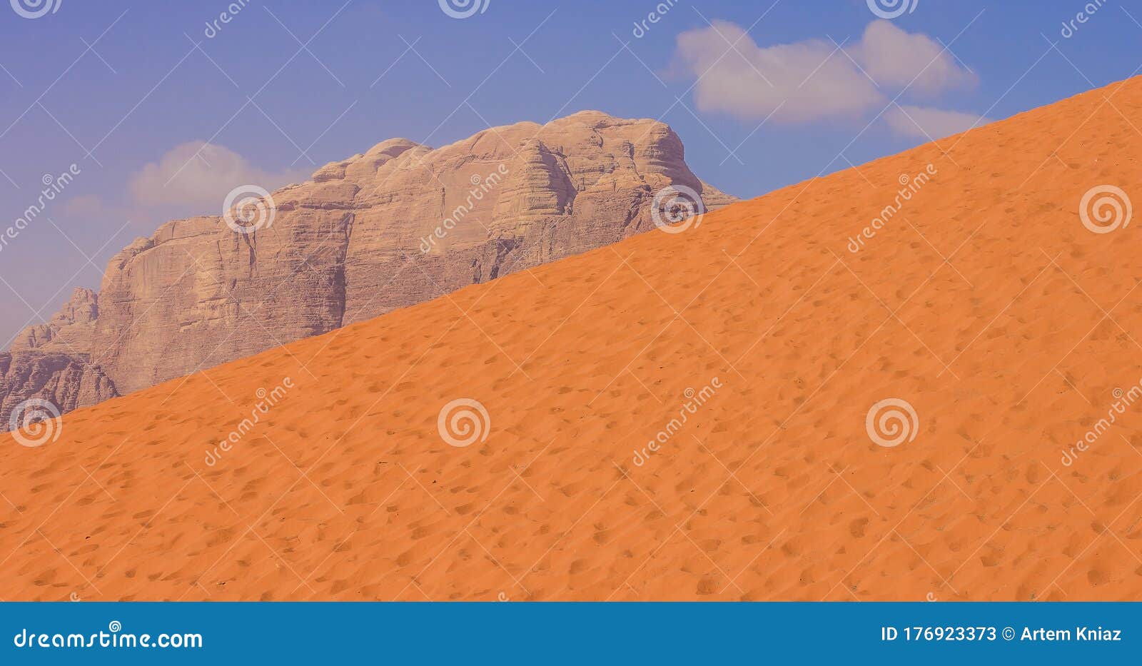 Picturesque Panoramic Landscape Wadi Rum Jordan Desert Nature Photography  Sand Dune Hill And Rocky Bare Mountain Background Scenic Stock Image -  Image of arab, beautiful: 176923373