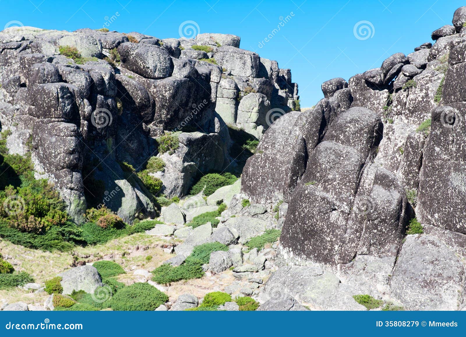 picturesque rocks serra da estrella., portugal