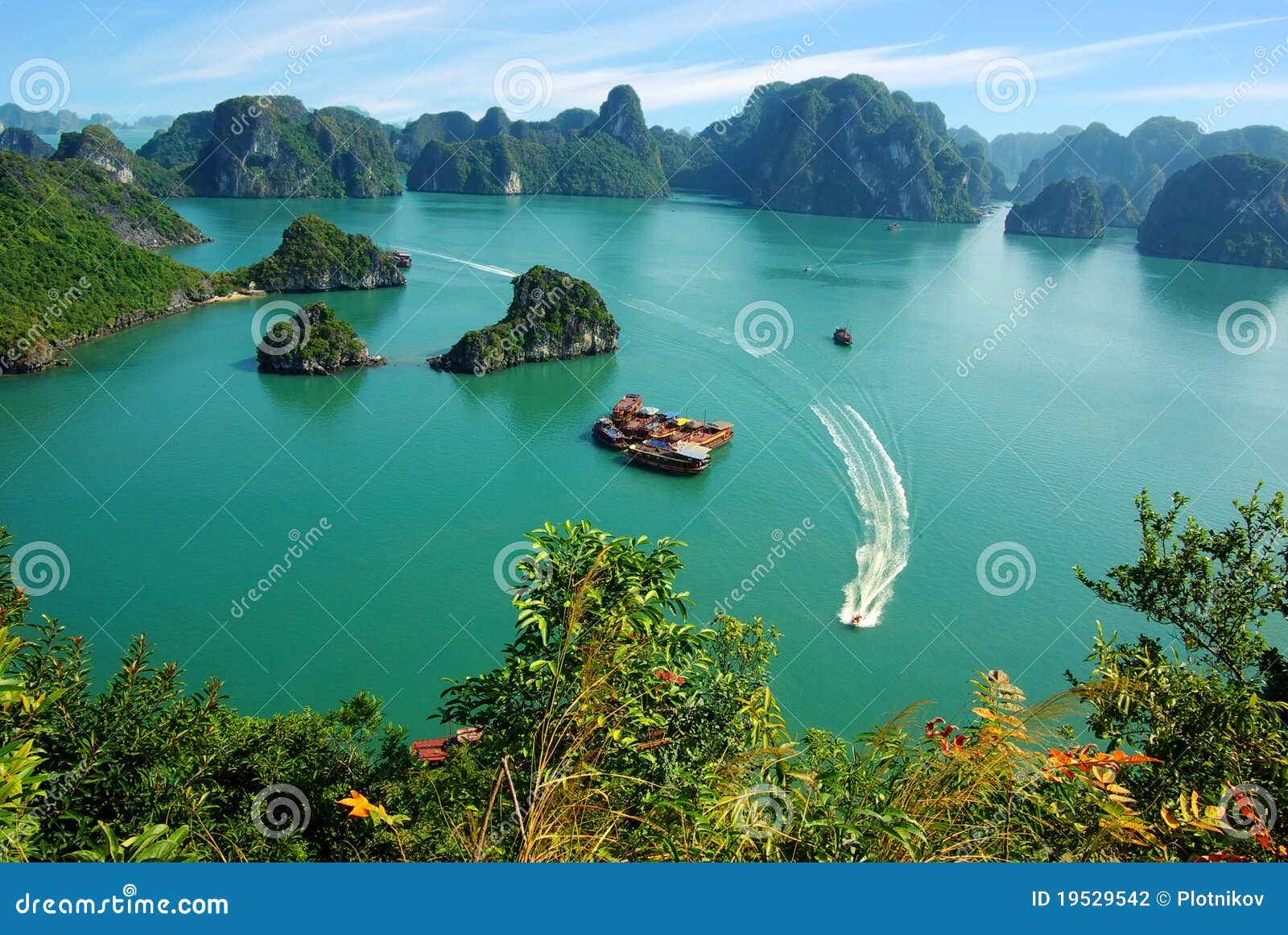 picturesque sea landscape. ha long bay, vietnam