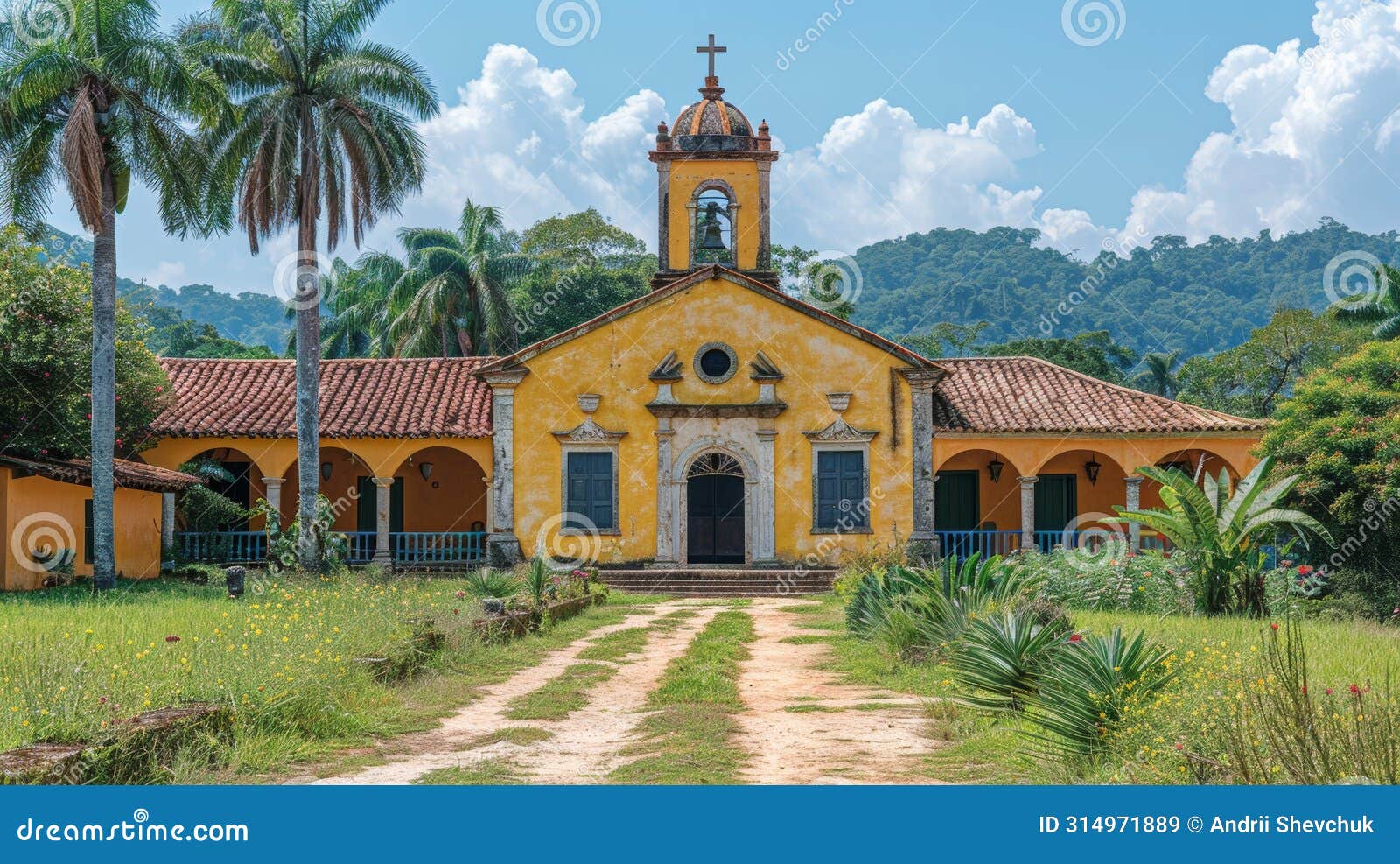 historic sao joao baptista church surrounded by nature