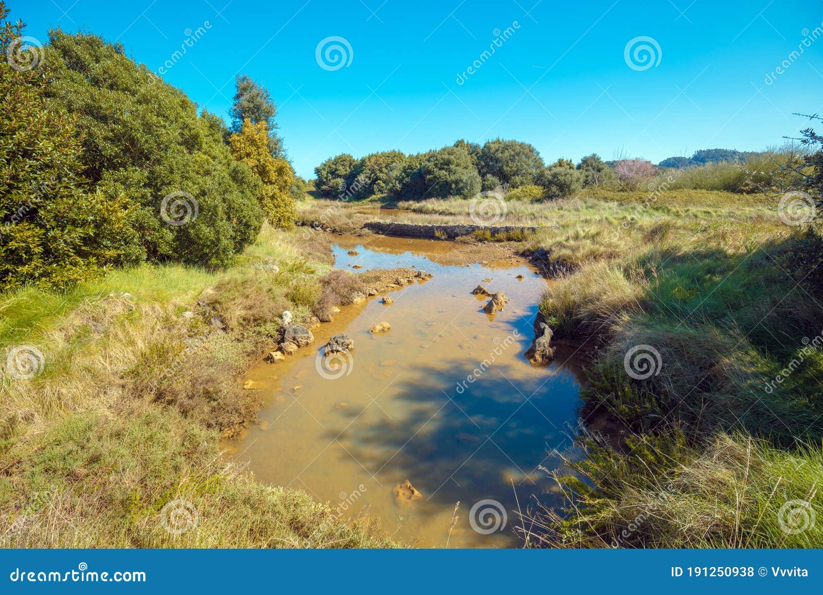 Nogle gange nogle gange Hejse Majestætisk Natural Reserve Natural Resources Marisma De Joyel. Cantabria, Spain,  Europe Stock Photo - Image of pond, autumn: 191250938