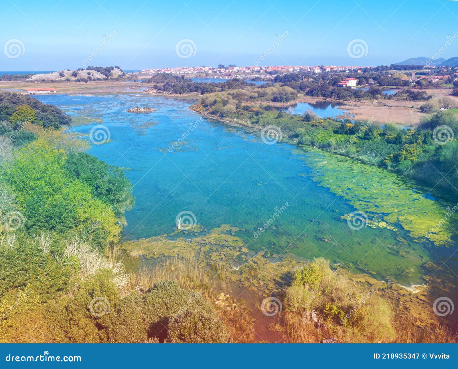 natural resources marisma de joyel. cantabria, spain,