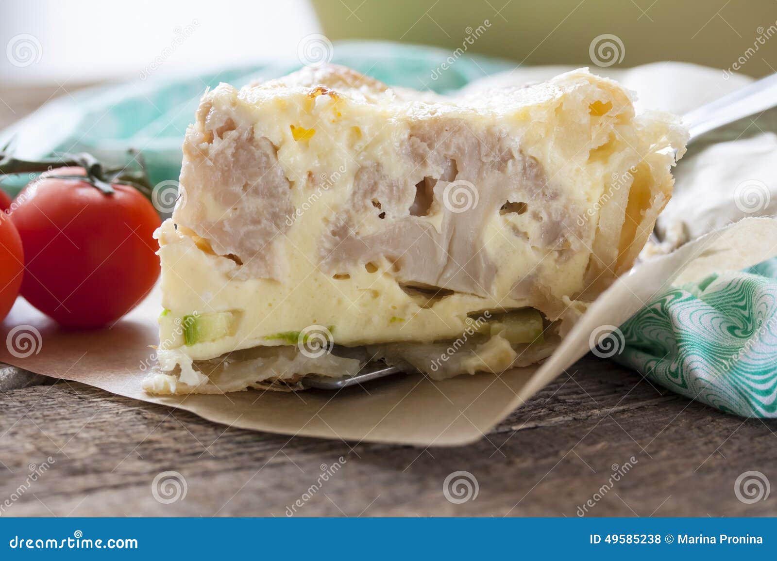 Pie with Cauliflower, Zucchini and Cheese Stock Photo Image of breakfast, zucchini 49585238