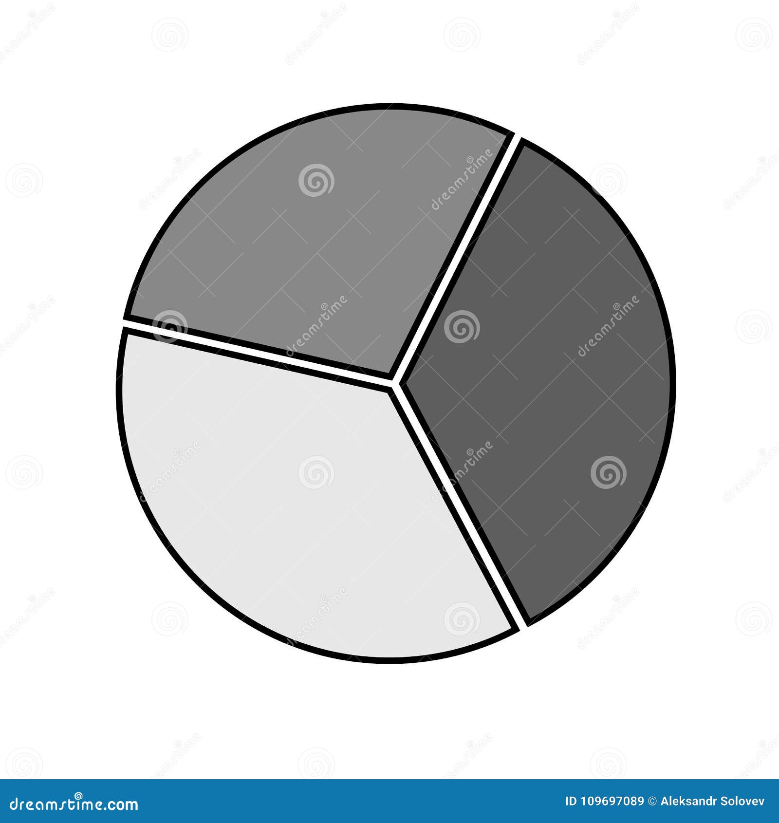 Pie Chart Black And White