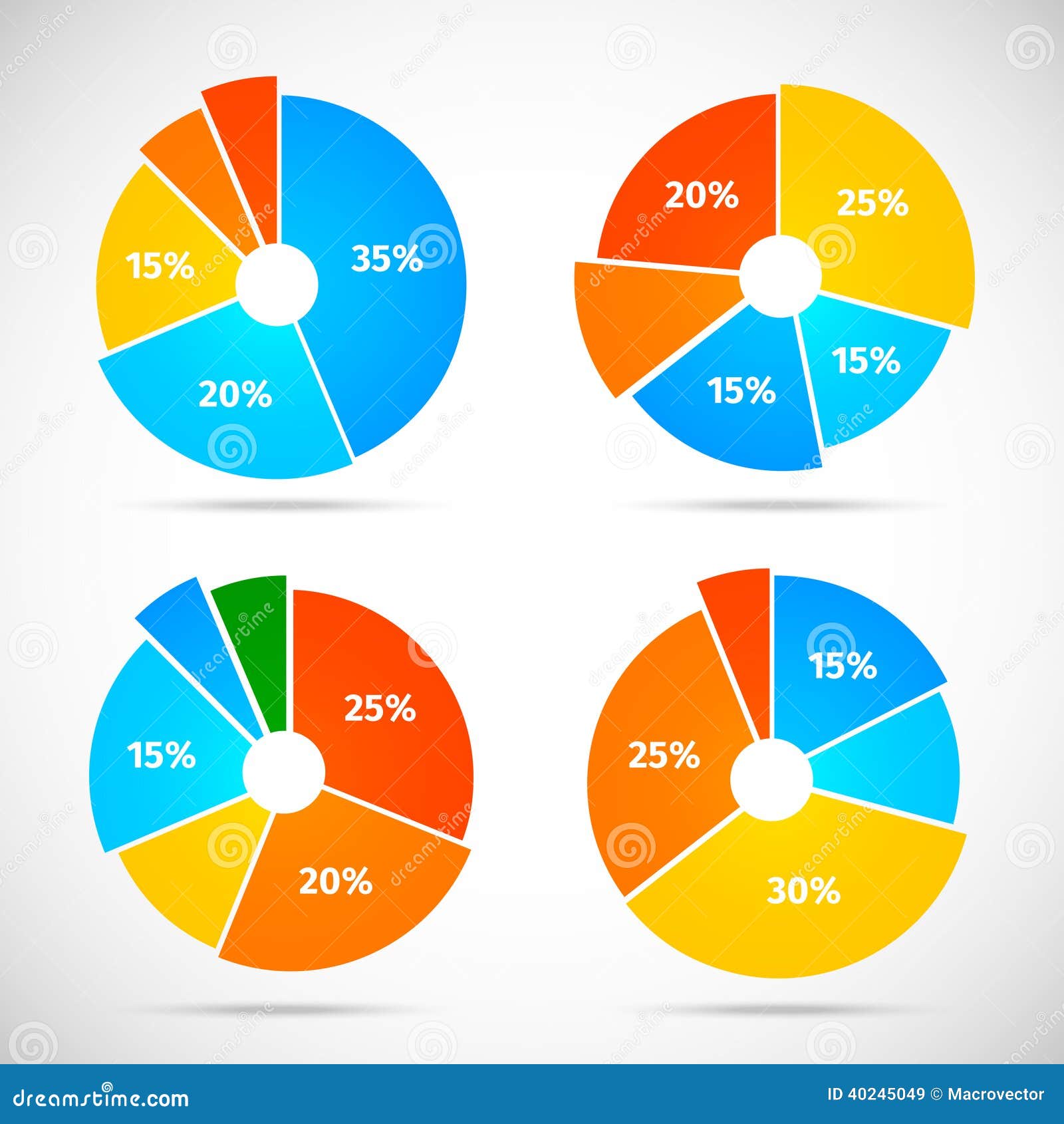 Pie Chart Vector