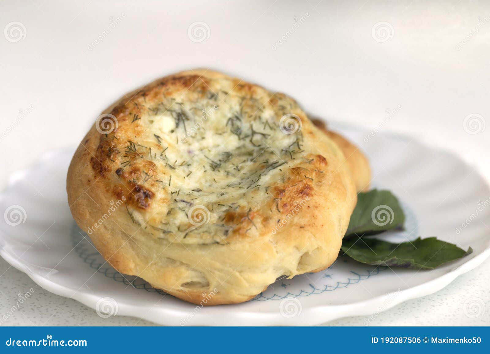 Pie Cheeses, Quiche Lorraine with Herbs. Homemade Tart Stock Photo ...